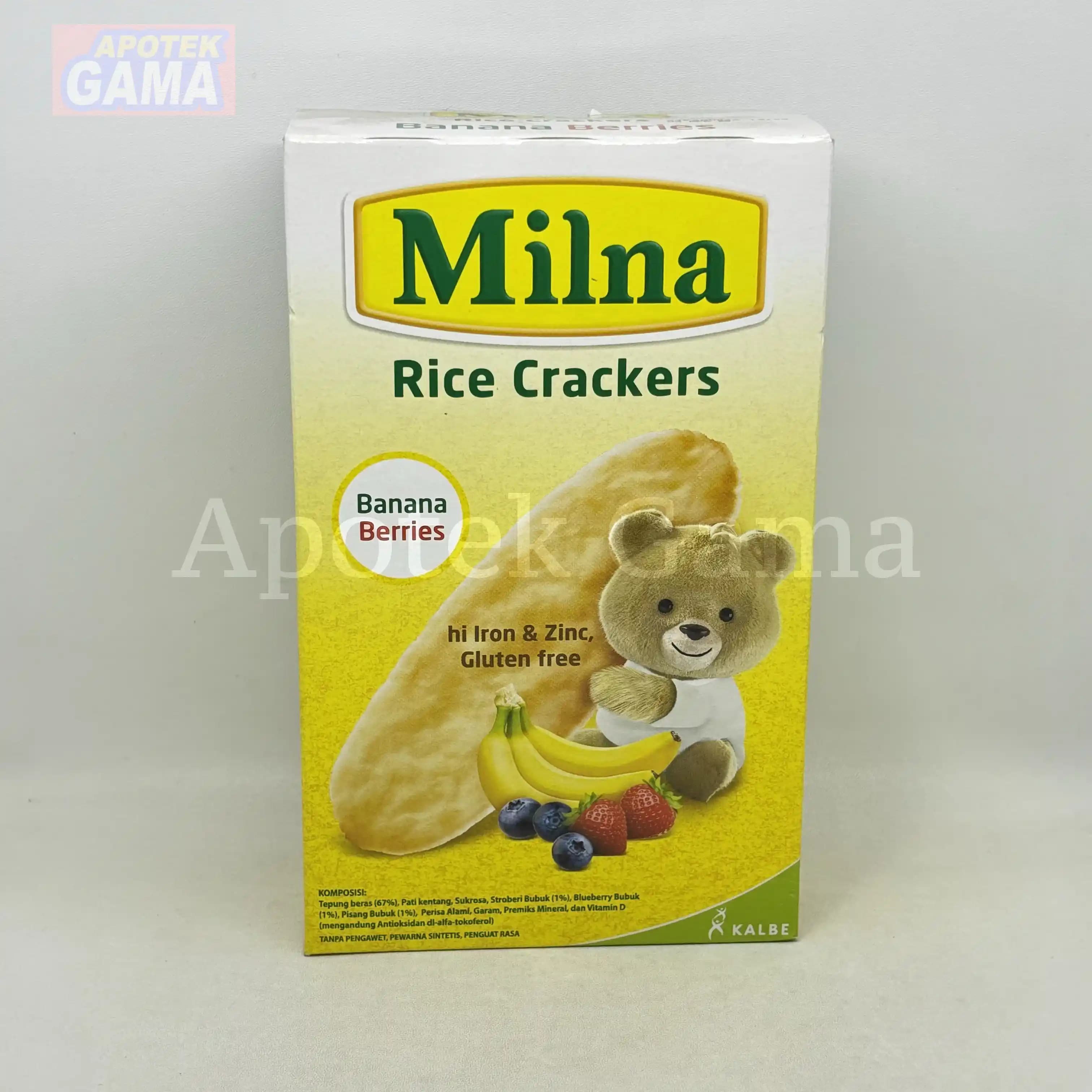 MILNA RICE CRACKERS BANANA BERRIES 20GR 3