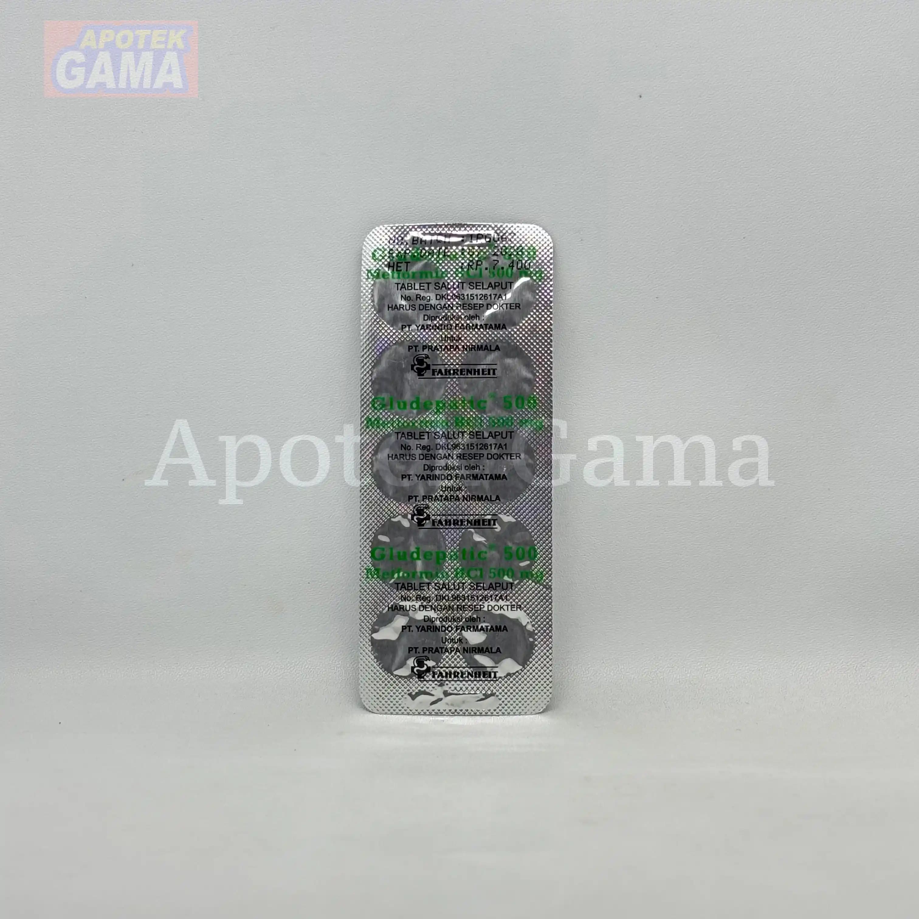 GLUDEPATIC TAB 500 2