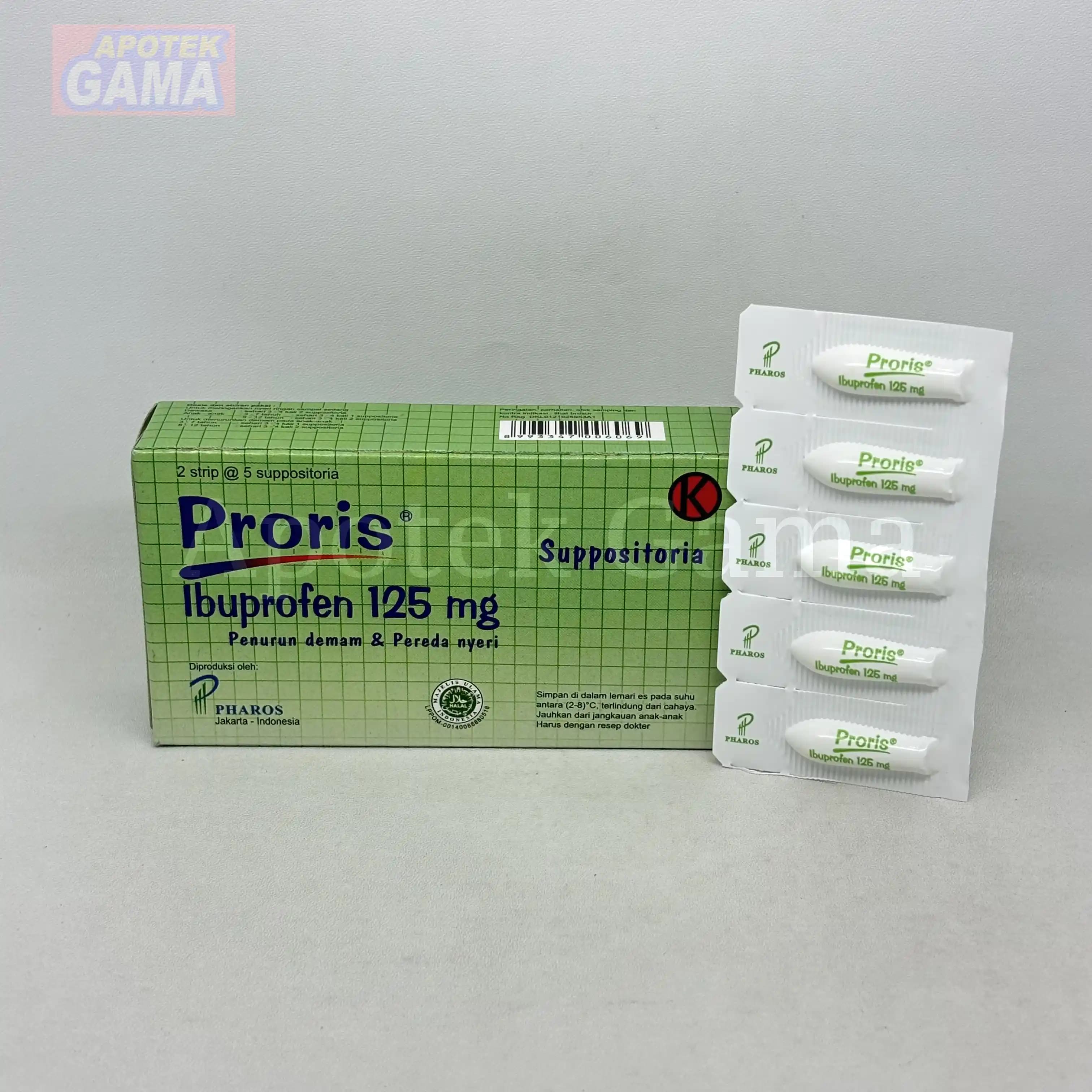 PRORIS SUPP 125MG 2