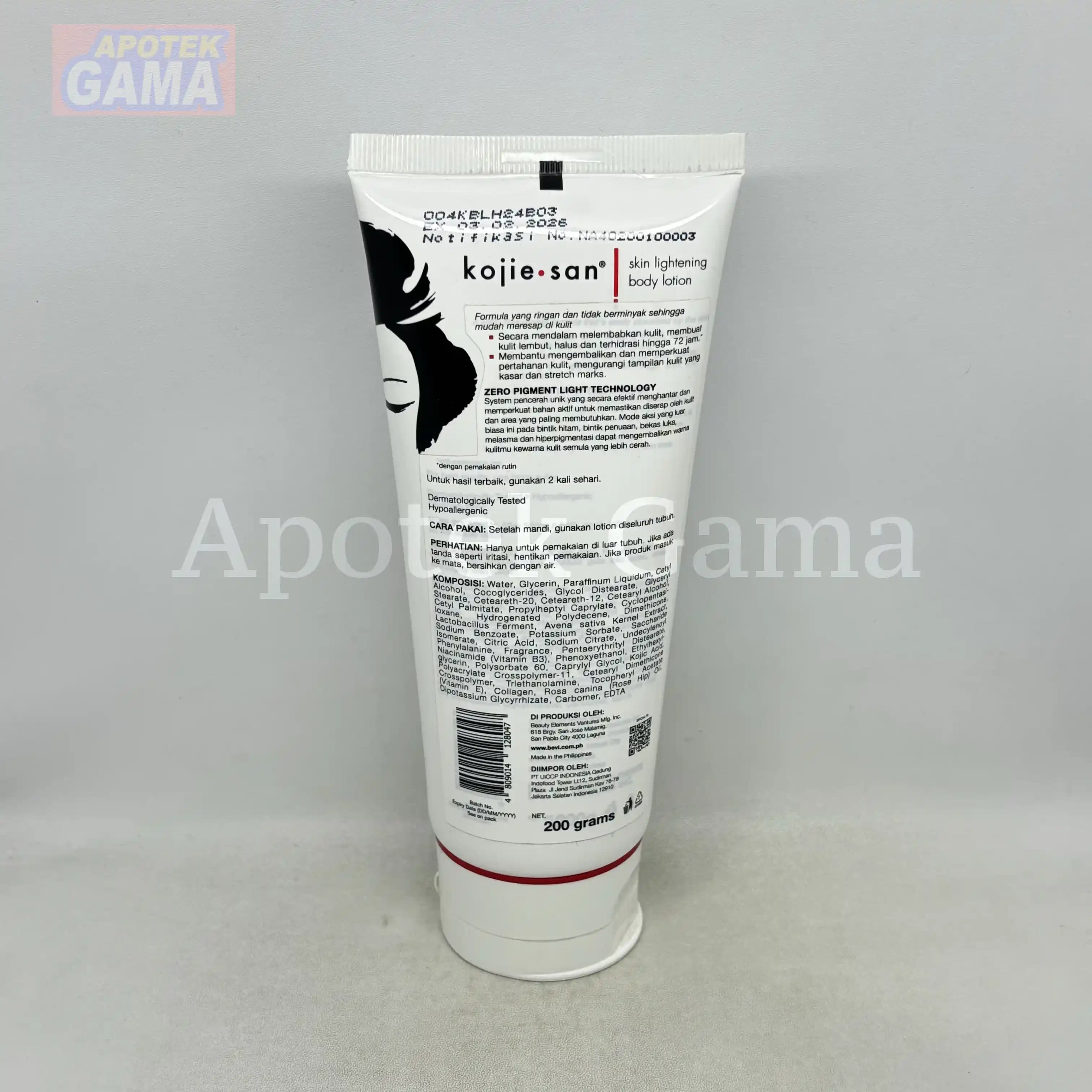 KOJIE SAN BODY LIGHTENING LOTION 200 G 4
