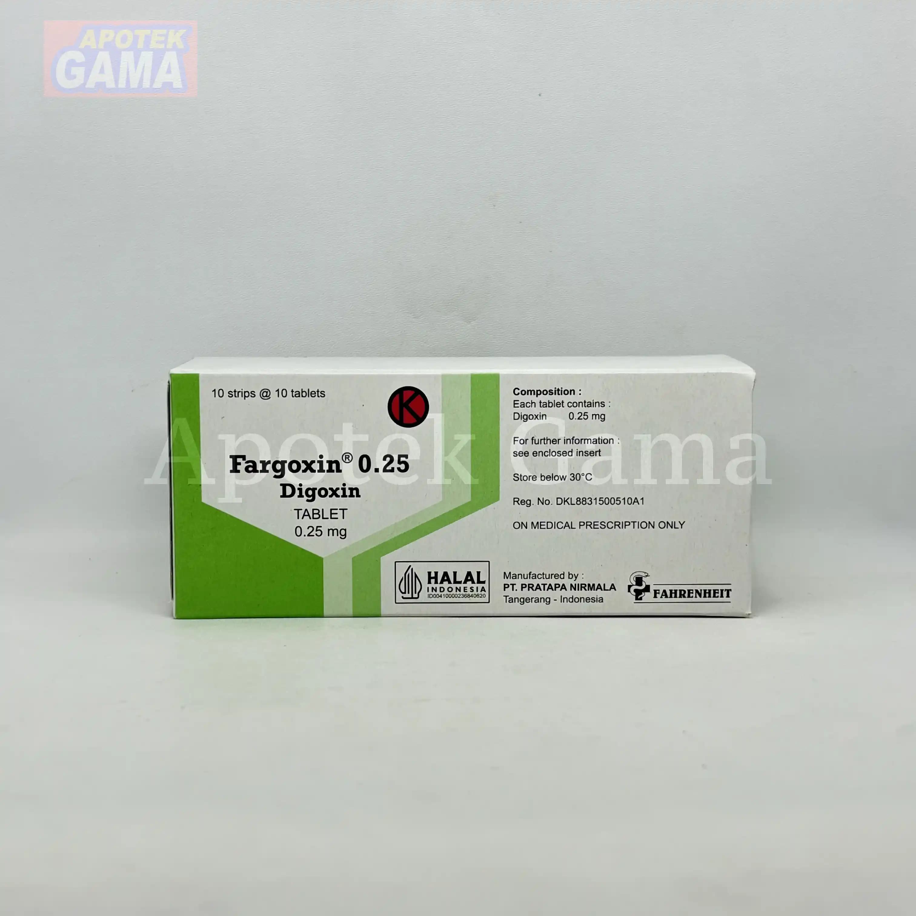 FARGOXIN 0.25 MG