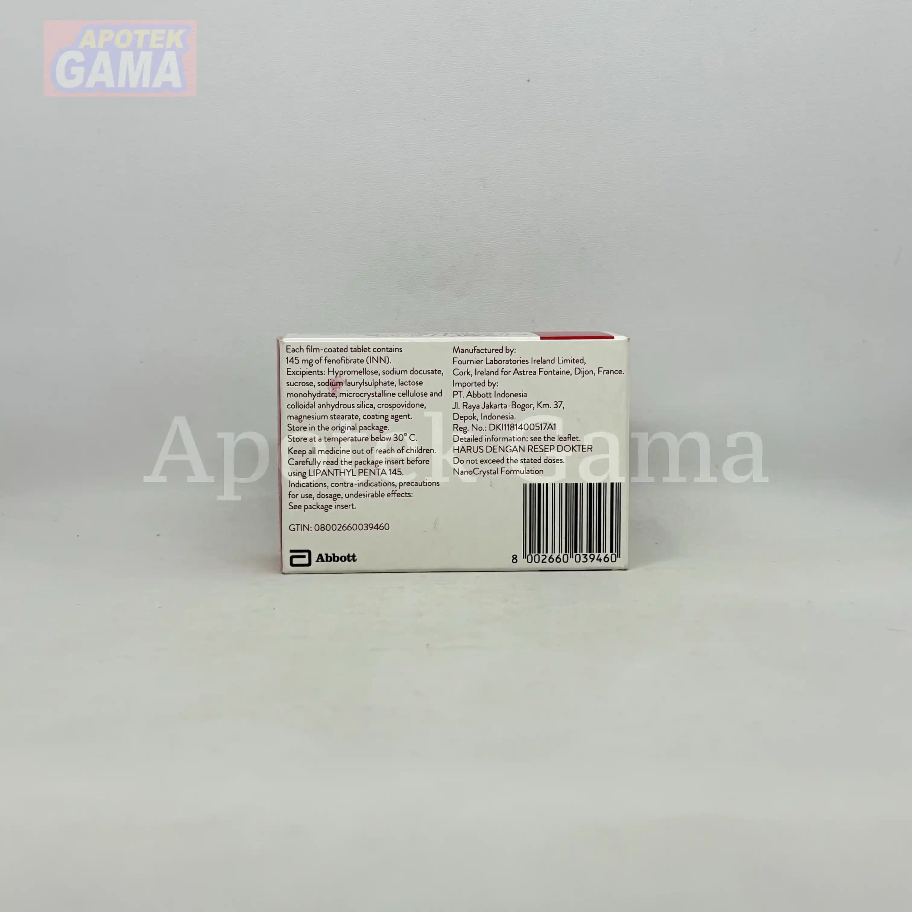 LIPANTYL PENTA 145MG/30 TAB 5