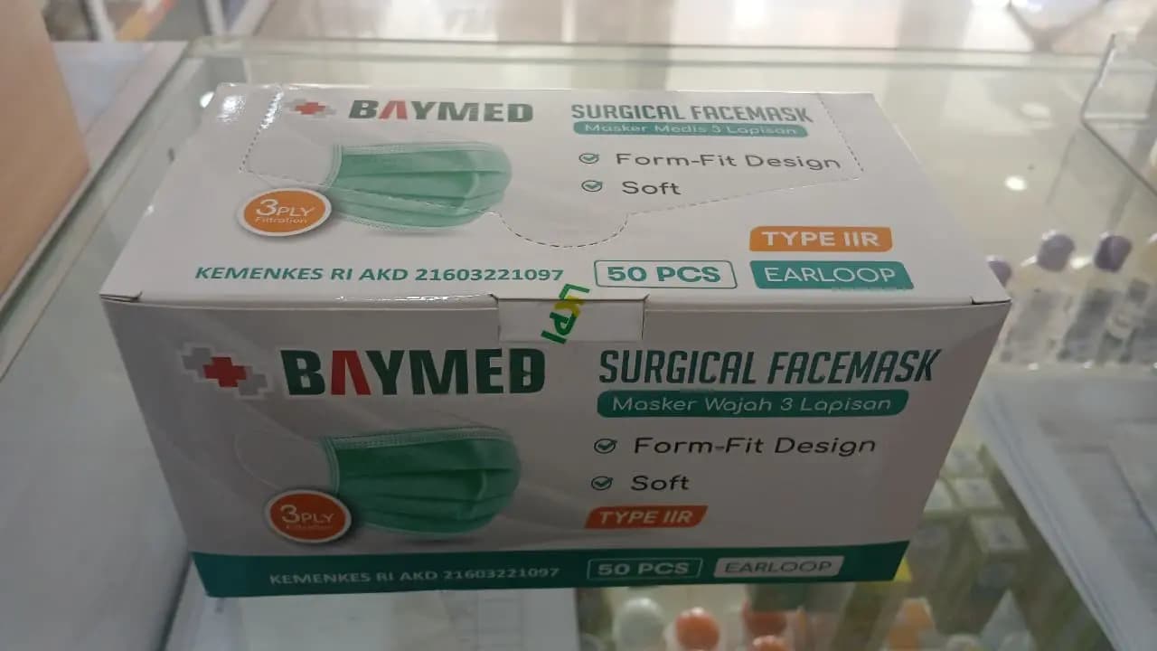 MASKER N MEDIS 3PLY ISI 50