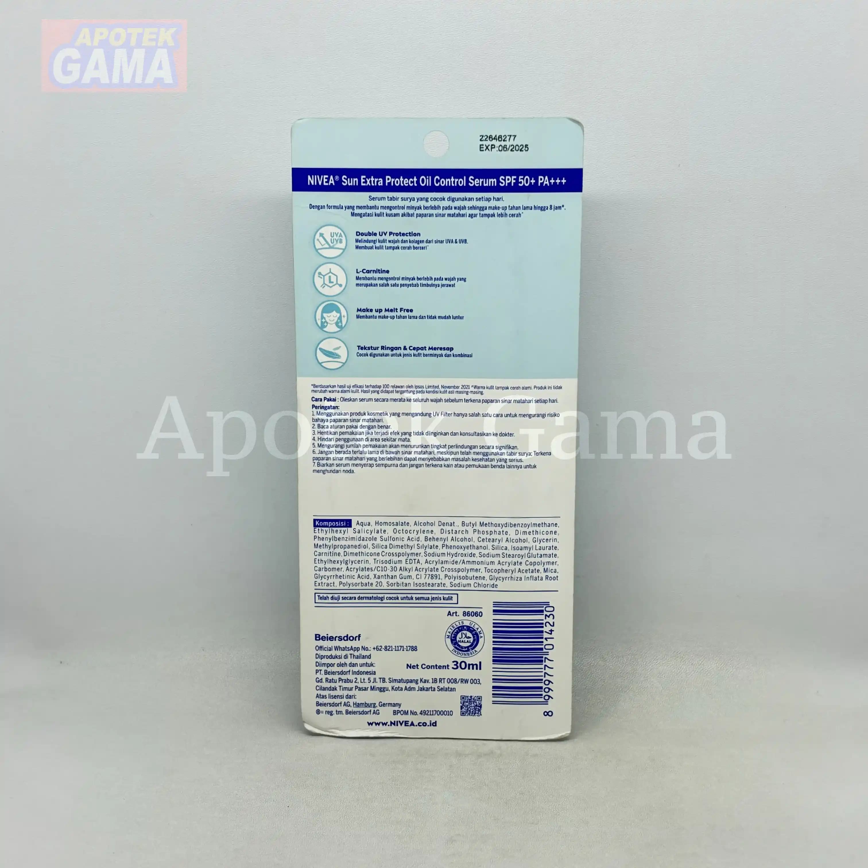 NIVEA SUN PROTECT & WHITE OIL CONTROL SERUM SPF50+ PA+++ 30 ML