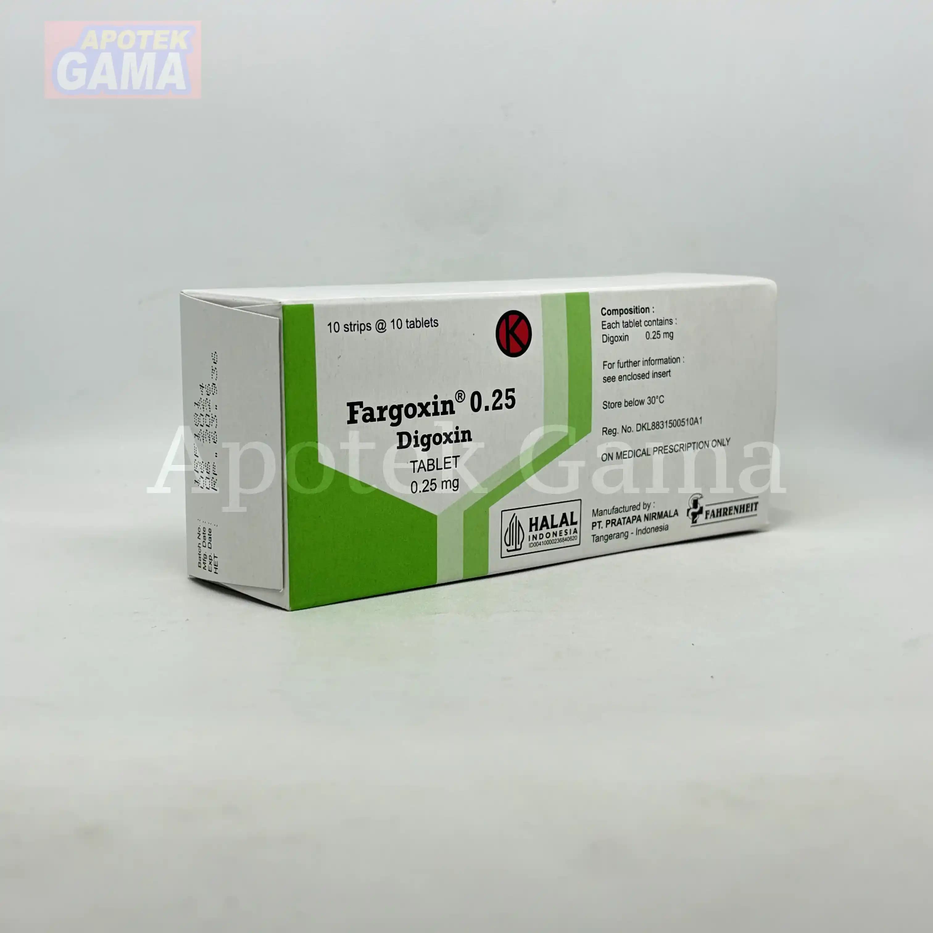 FARGOXIN 0.25 MG 2