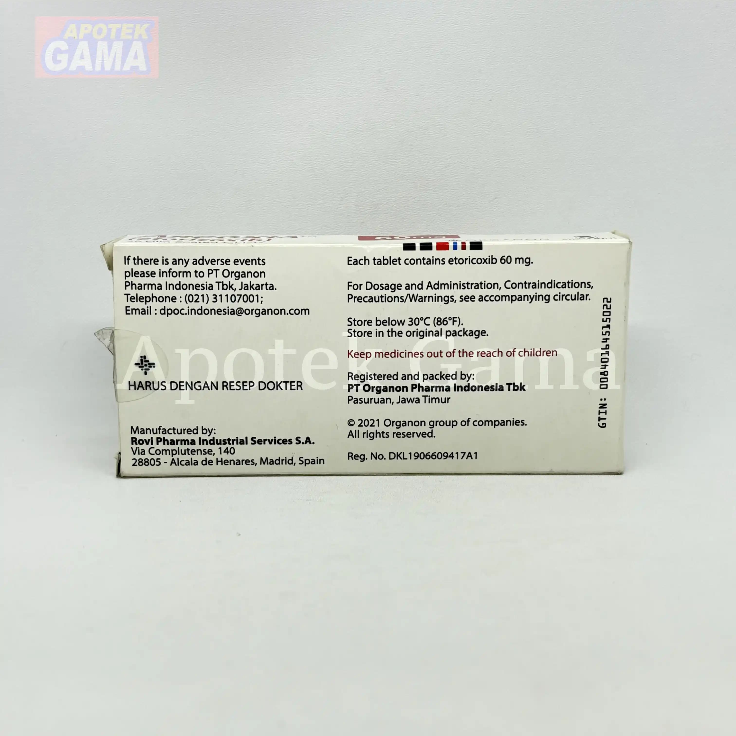 ARCOXIA 60 MG 5