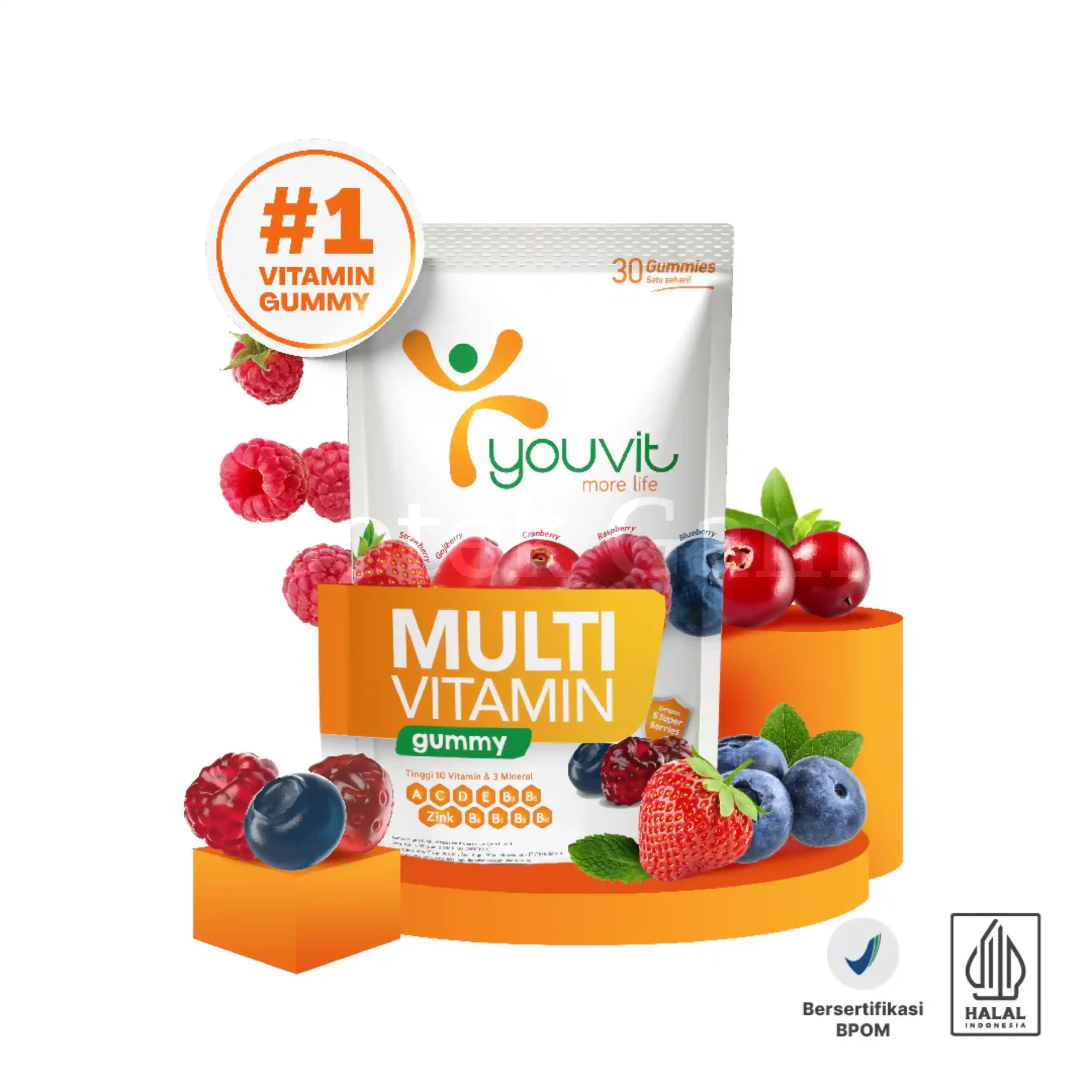 YOUVIT MULTIVITAMIN DEWASA 6SAC 2