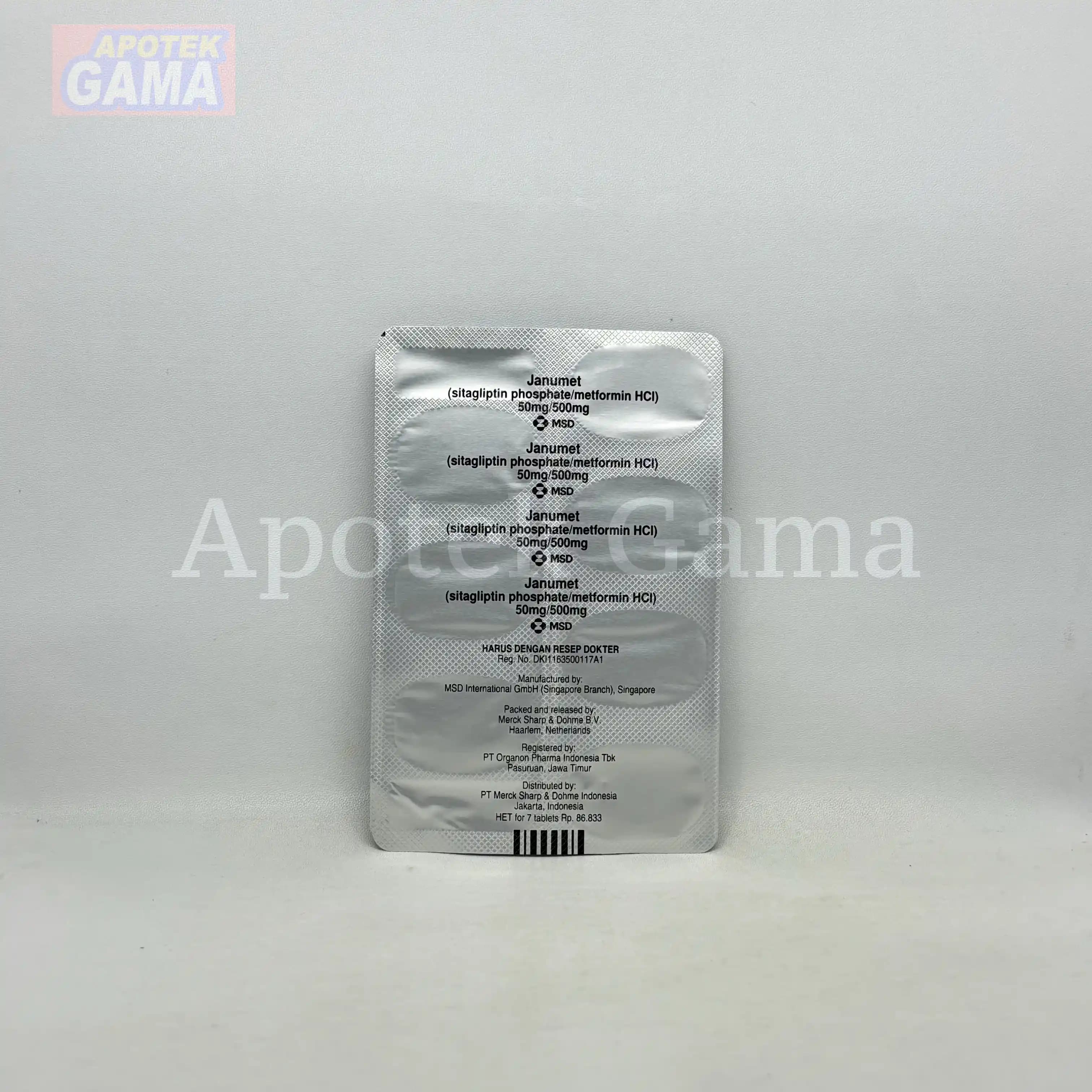 JANUMET 50/500MG TABLET 4