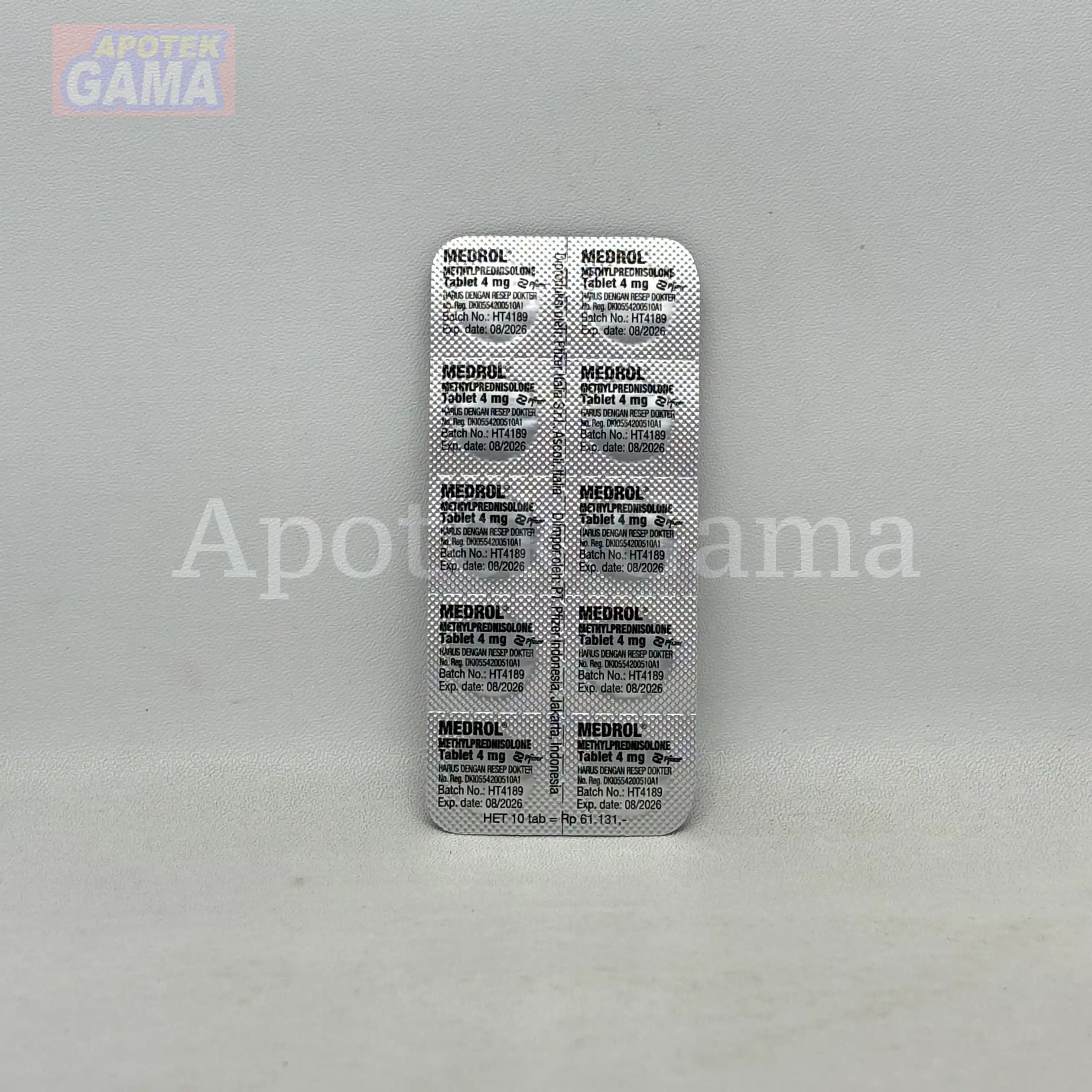 MEDROL 4 MG/100 TAB 5