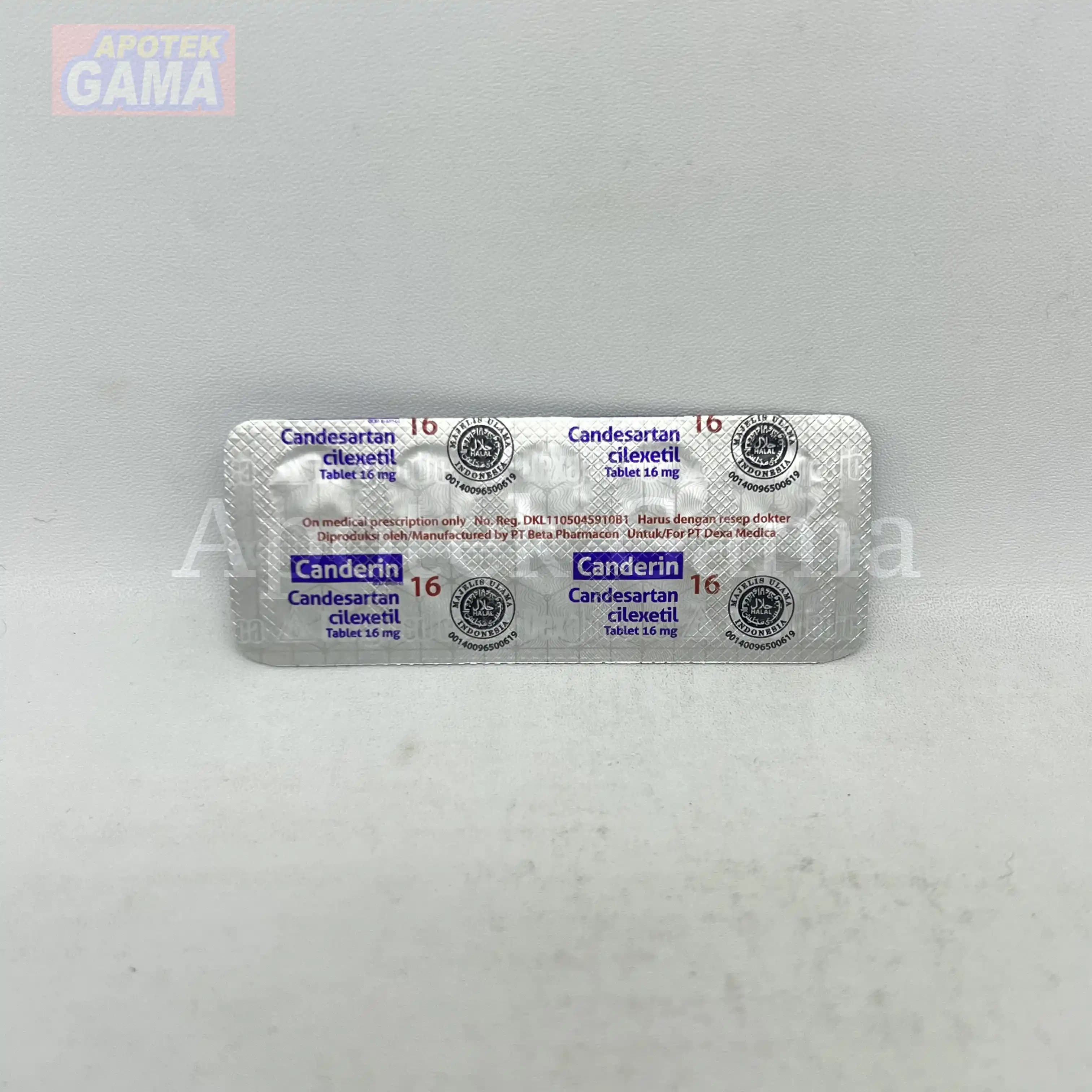 CANDERIN 16 MG TAB 5