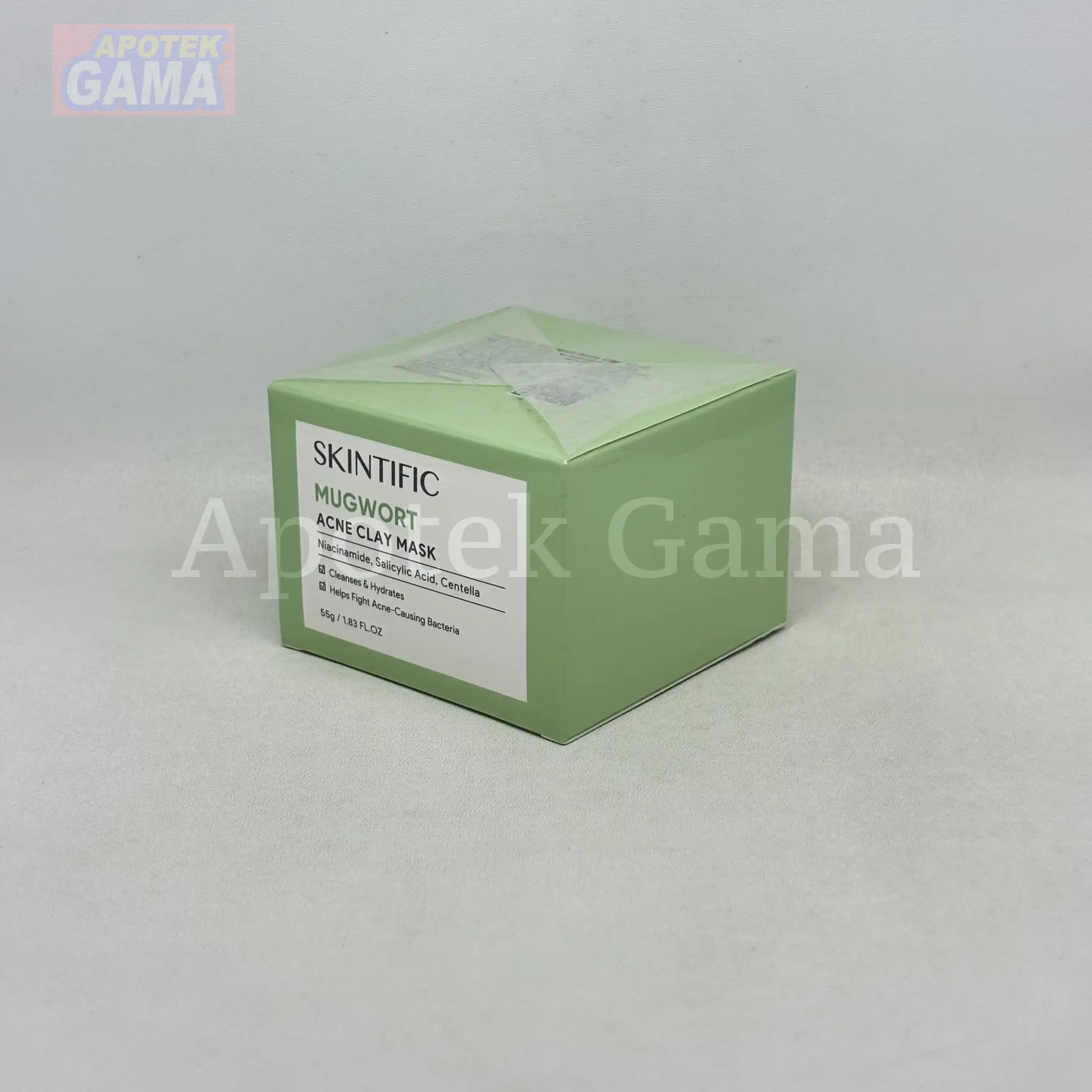 SKINTIFIC MUGWORT ANTI PORES & ACNE CLAY MASK 55GR