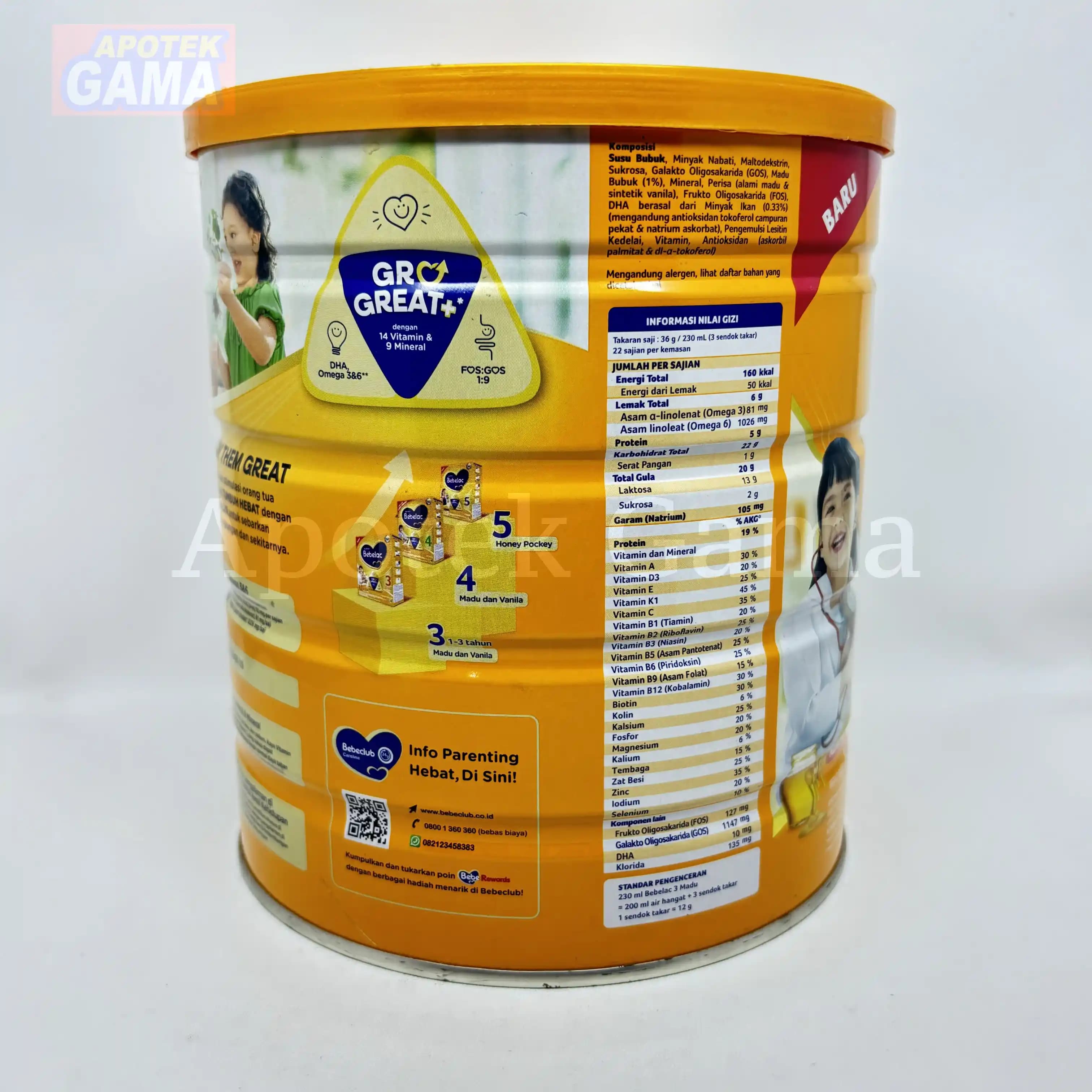 BEBELAC 3 HONEY HIQEQ 800 GR 2