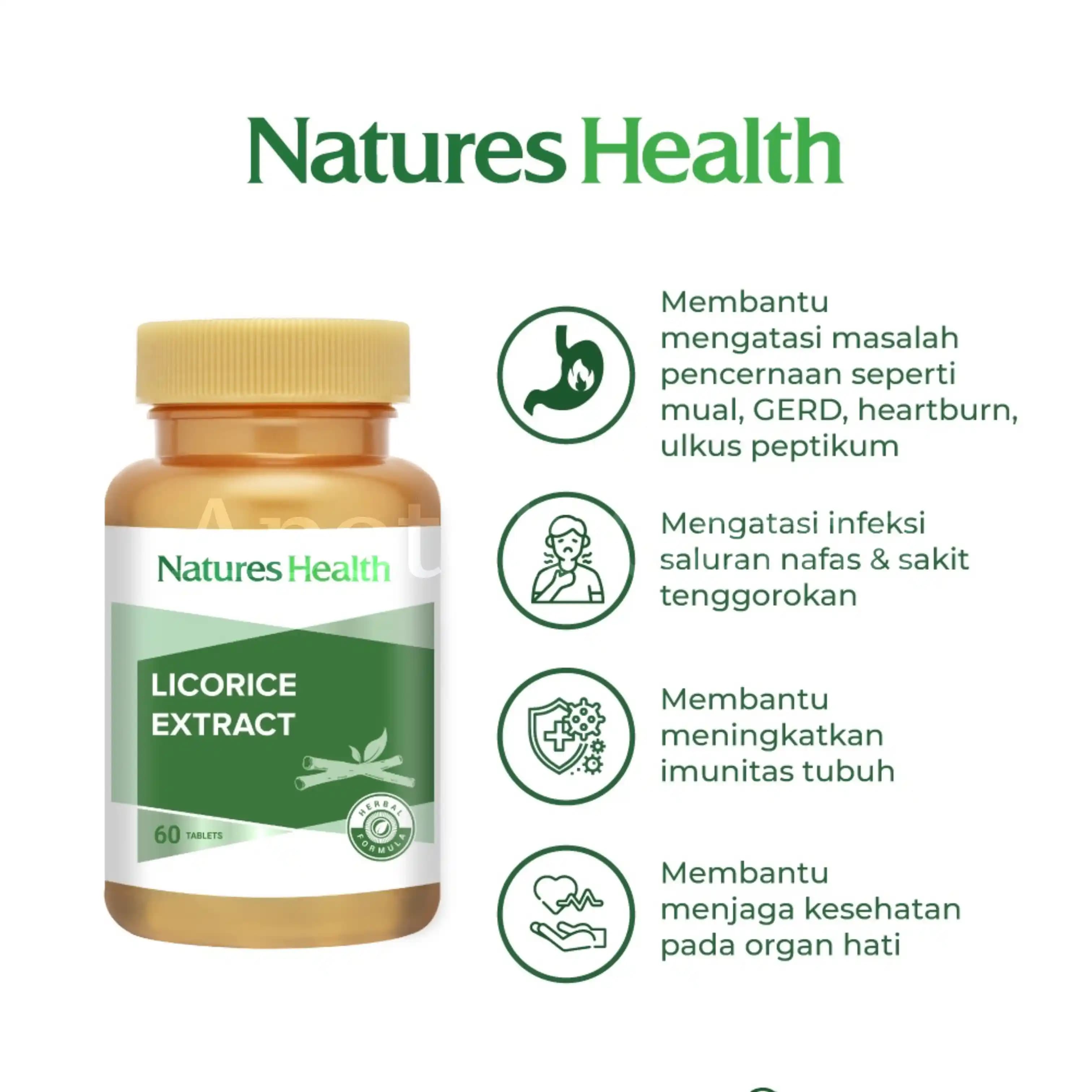 NATURES HEALTH LICORICE EXTRACT 60S 2