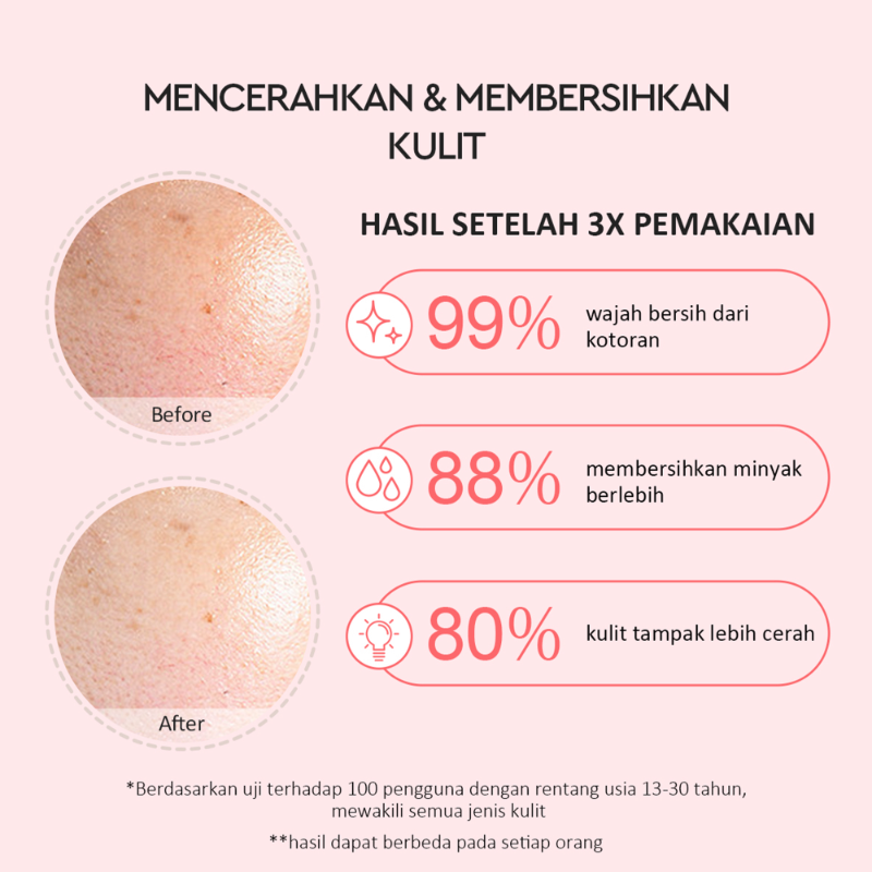 GLAD 2 GLOW POMEGRANATE BRIGHTENING CLAY MASK 30GR 2