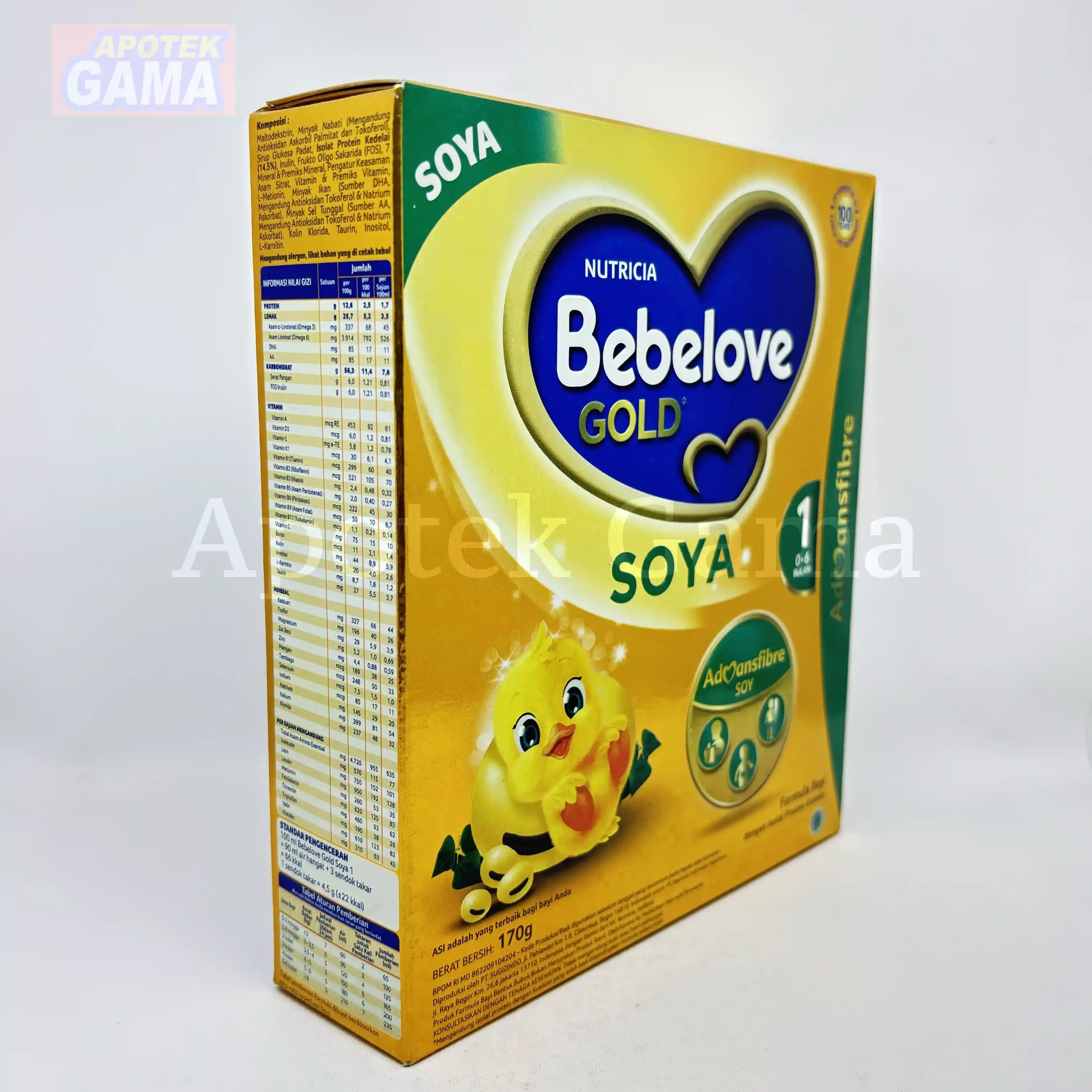 BEBELOVE GOLD 1 SOYA 170 GR 3