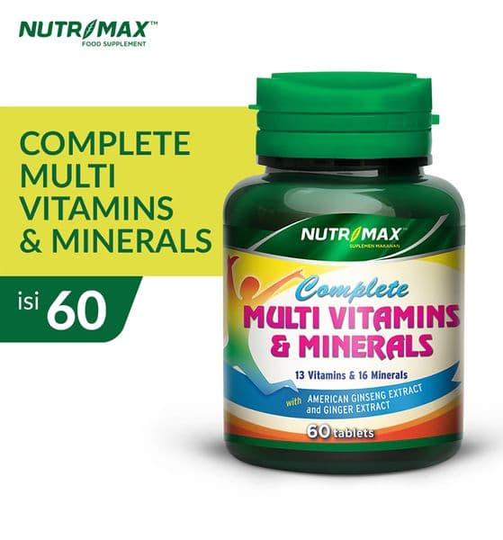 NUTRIMAX COMPLETE MULTIVITAMINS & MINERALS 60S 4