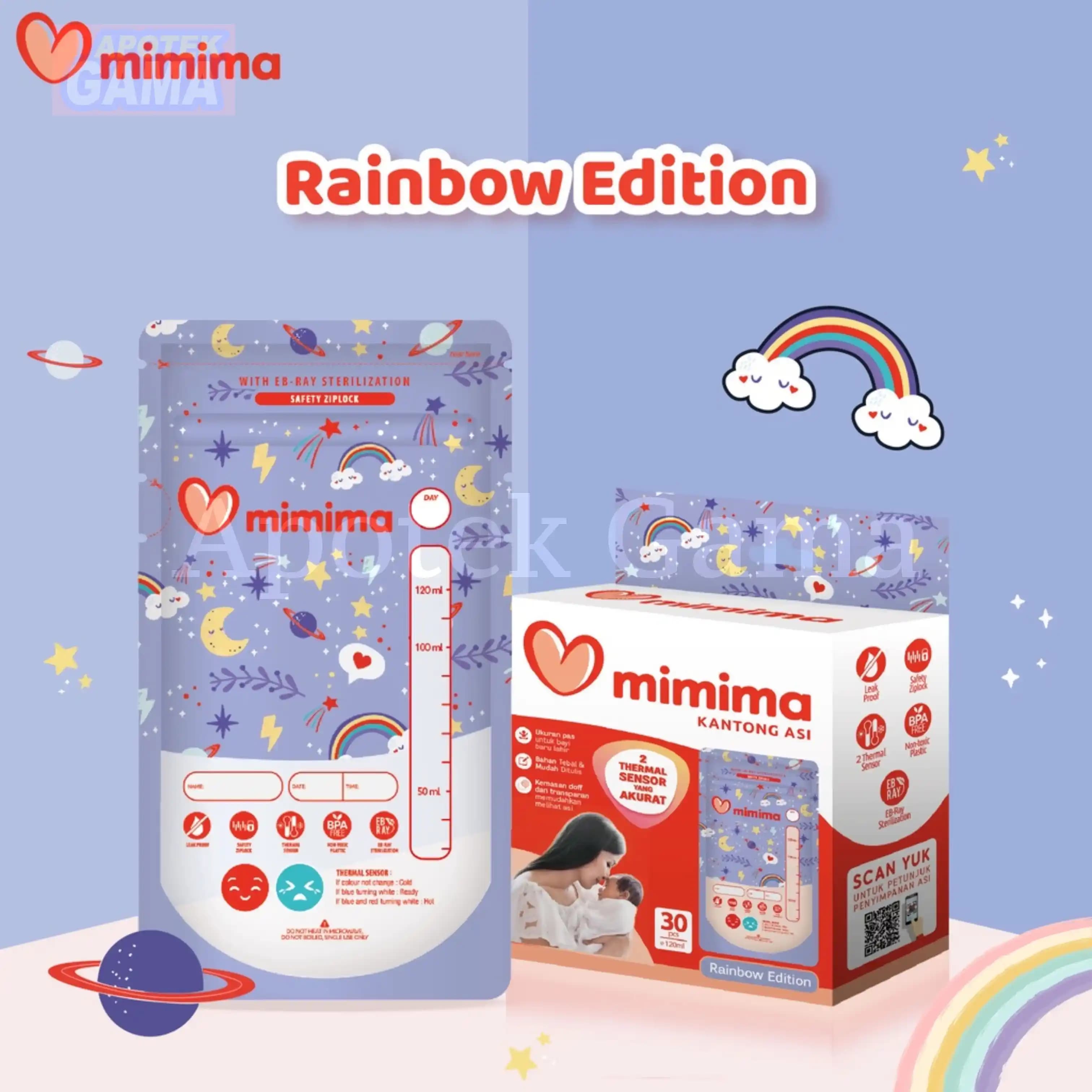 MIMIMA KANTONG ASI RAINBOW EDITION 30PCS@120ML 2
