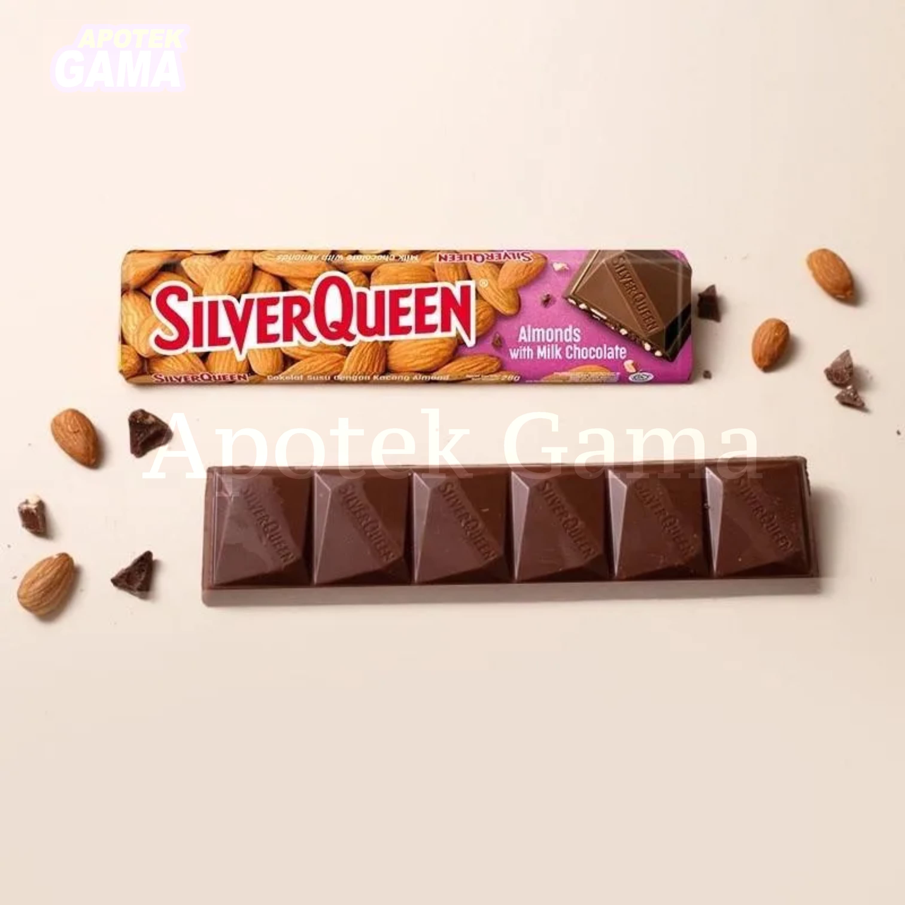 SILVERQUEEN ALMOND 65 GR