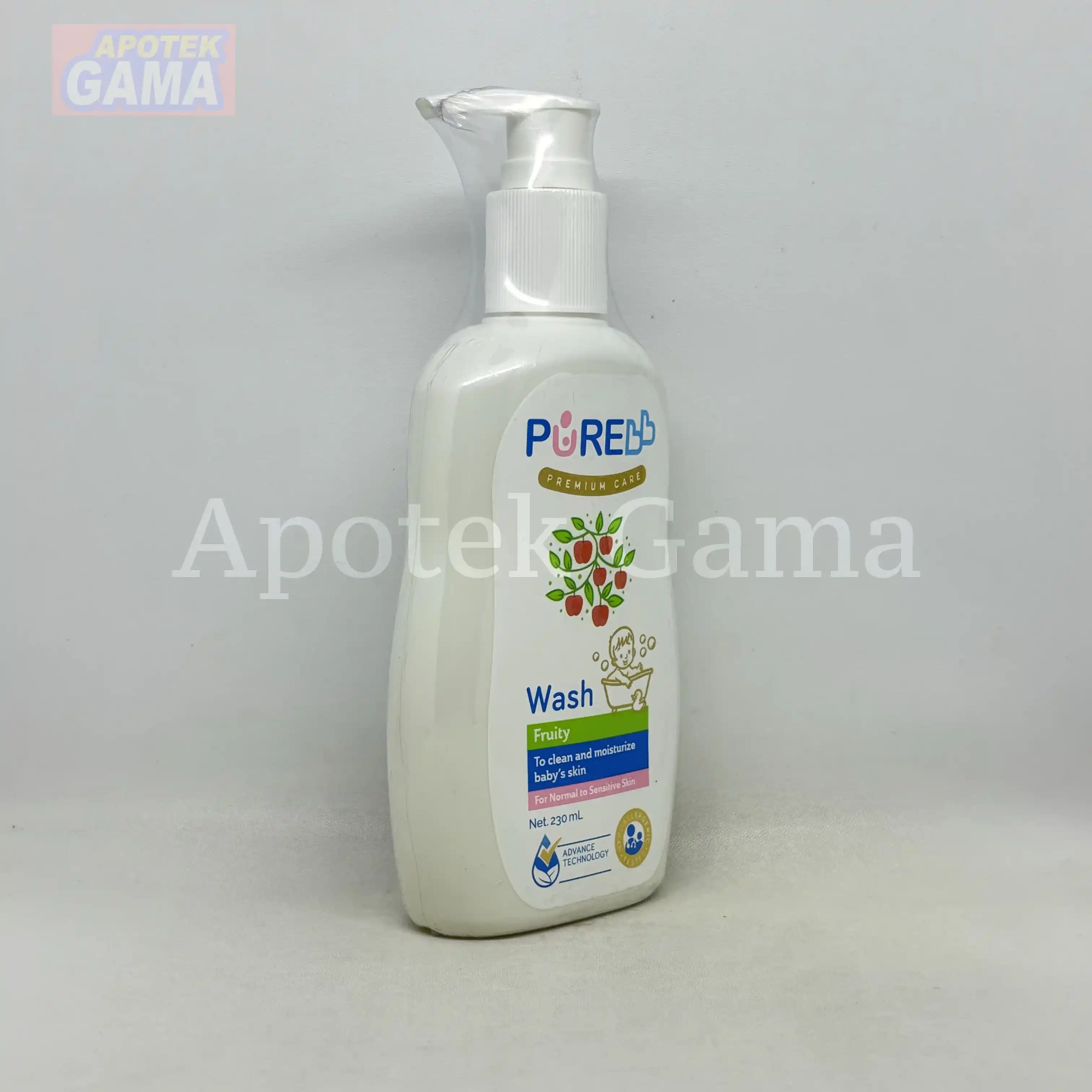 PURE BABY WASH FRUITY 230ML 2