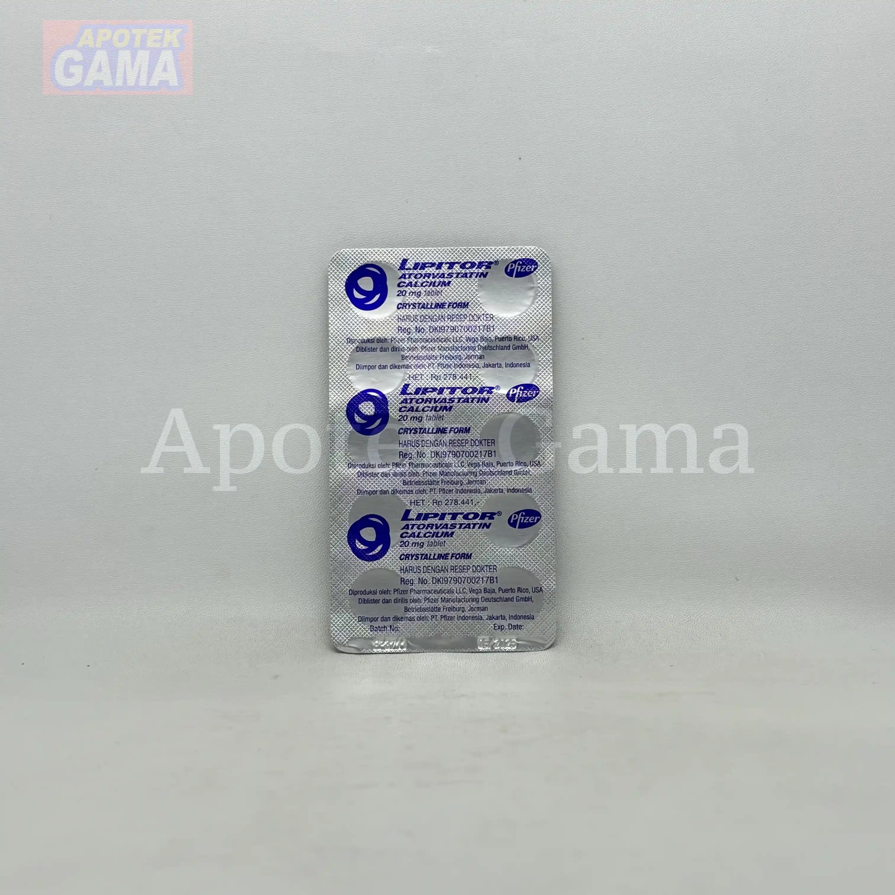 LIPITOR 20 MG/30 TAB