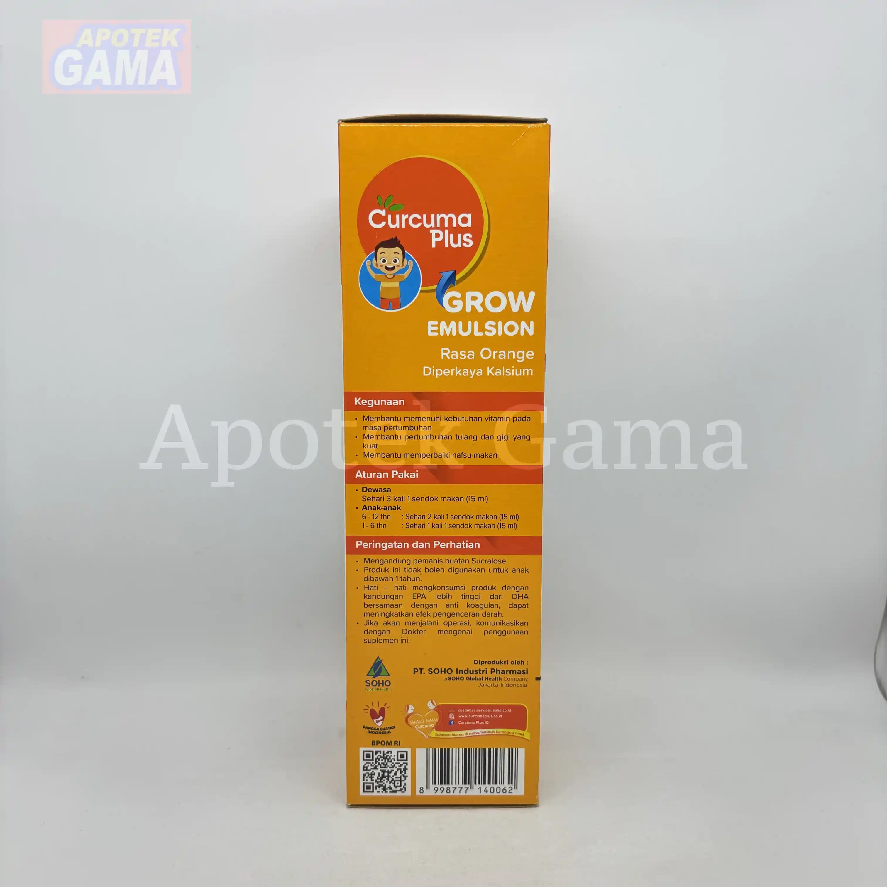 CURCUMA PLUS GROW EMULSION JERUK 200ML