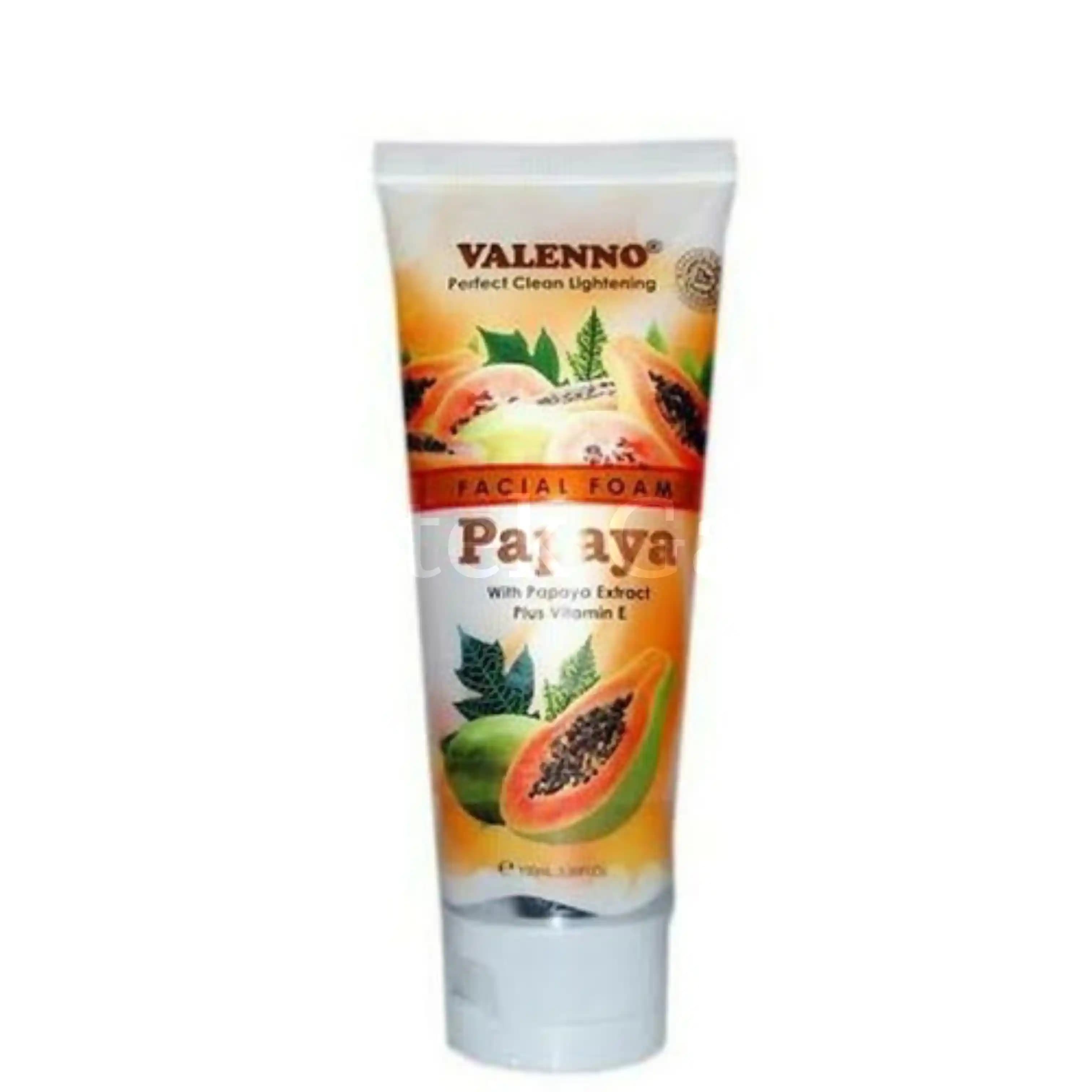 VALENNO FACIAL FOAM PAPAYA 100 ML 2