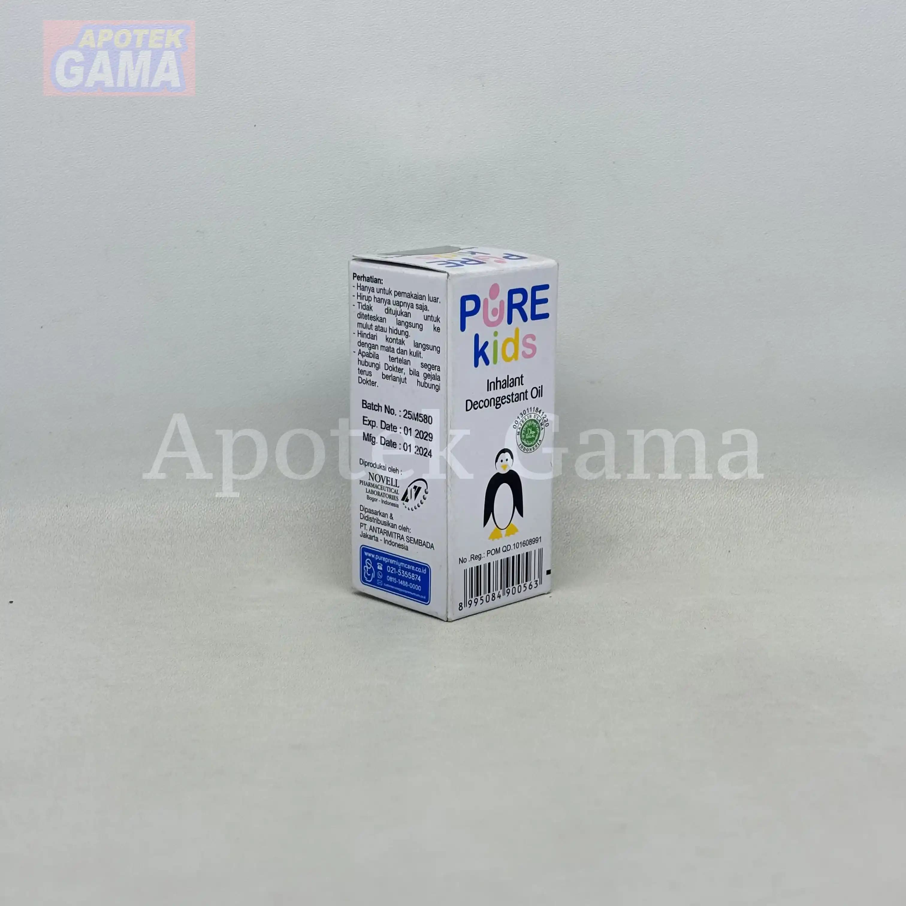 PURE KIDS INHALANT DECONGESTANT OIL 10ML 4