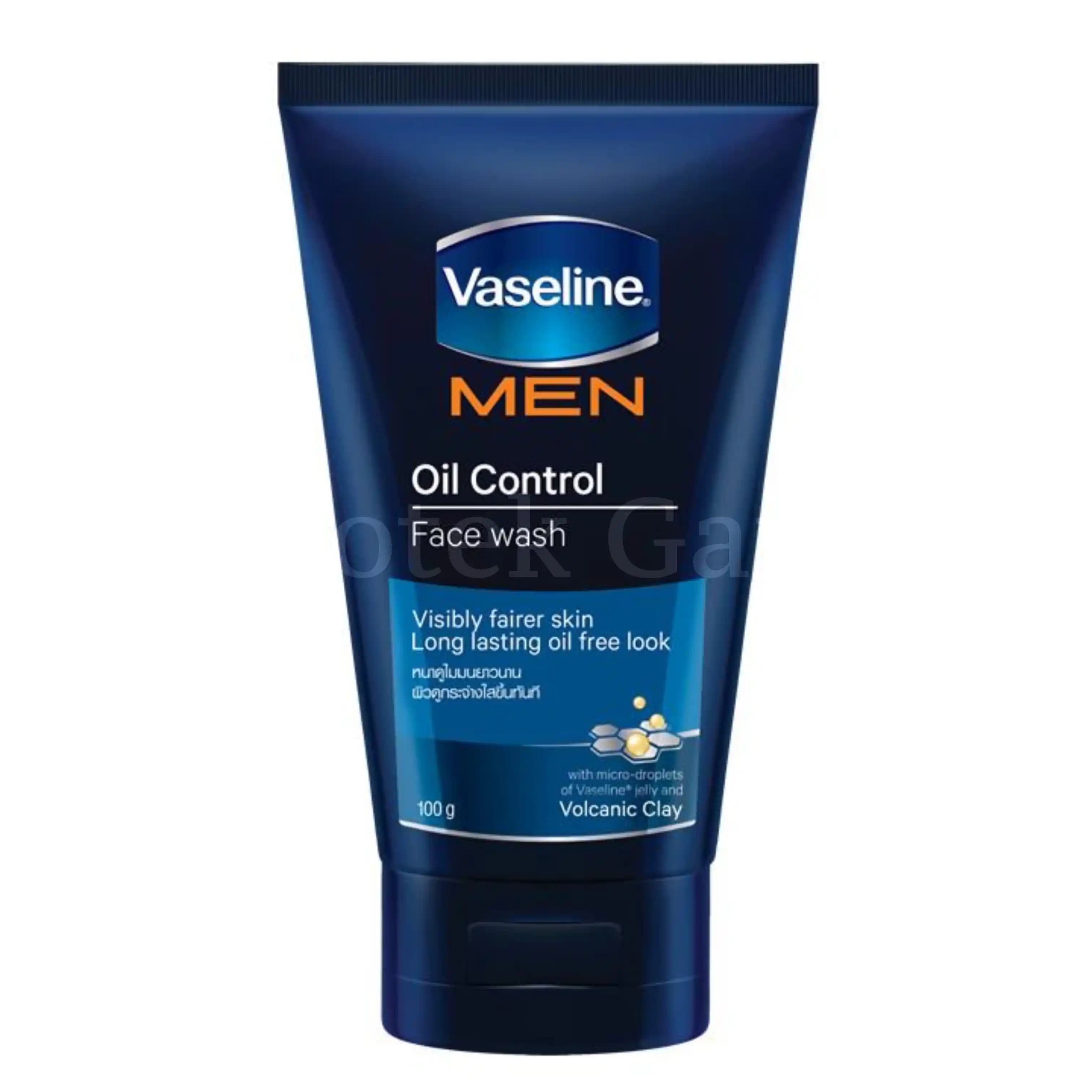 VASELINE MEN OIL CONTROL FACIAL WASH 100G 2