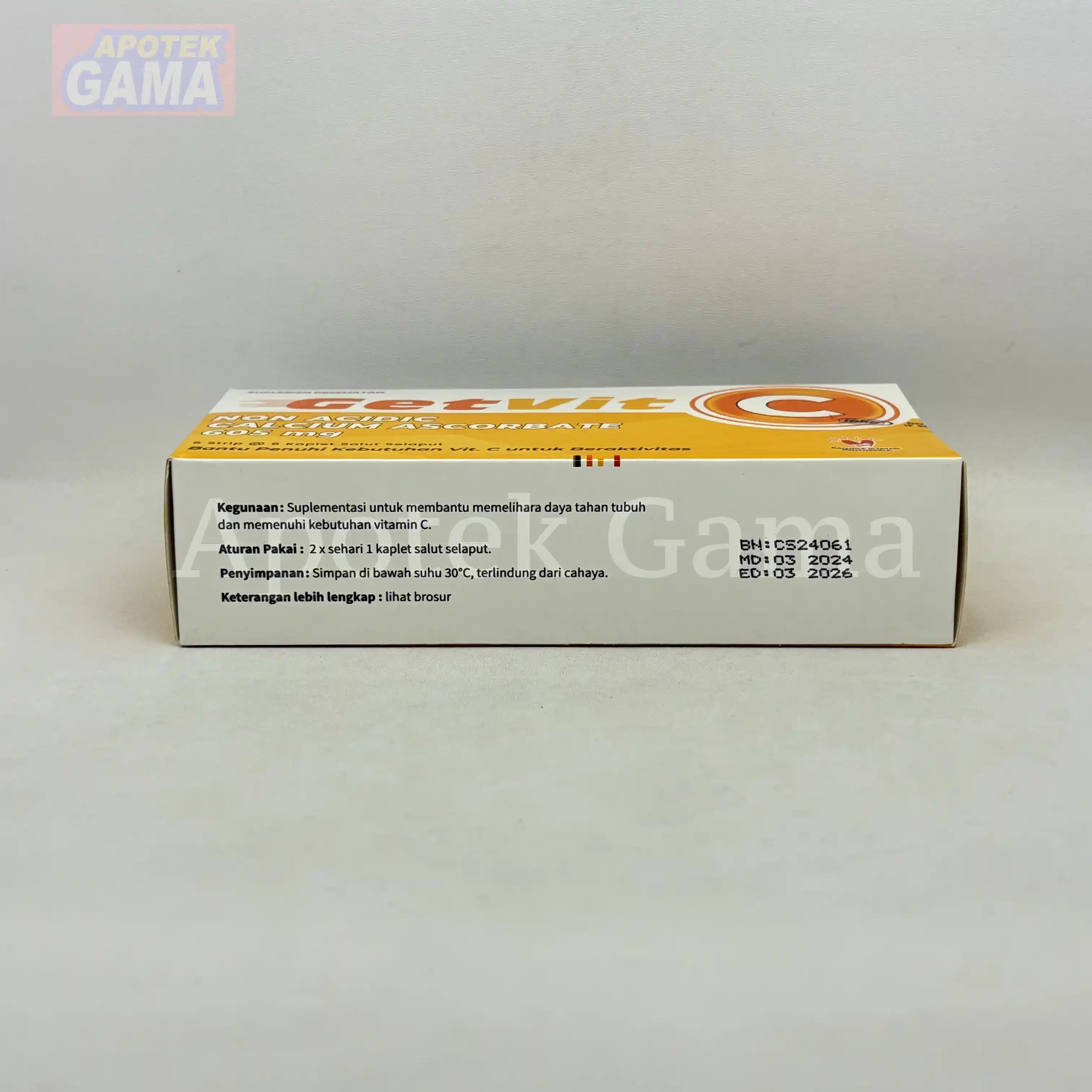 GETVIT C 605 MG 30S 2