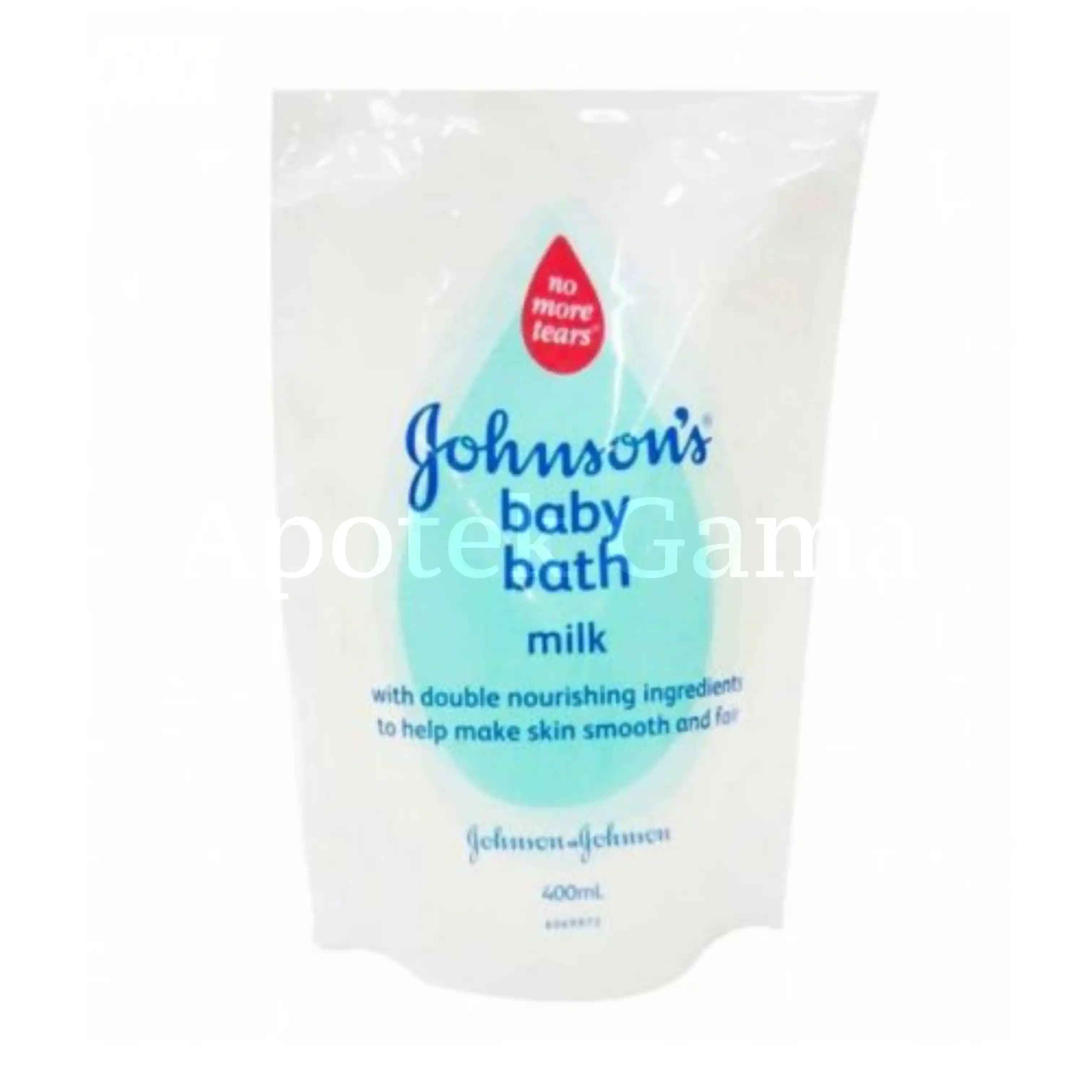 JOHNSONS BABY MILK BATH REFILL 400 ML 
