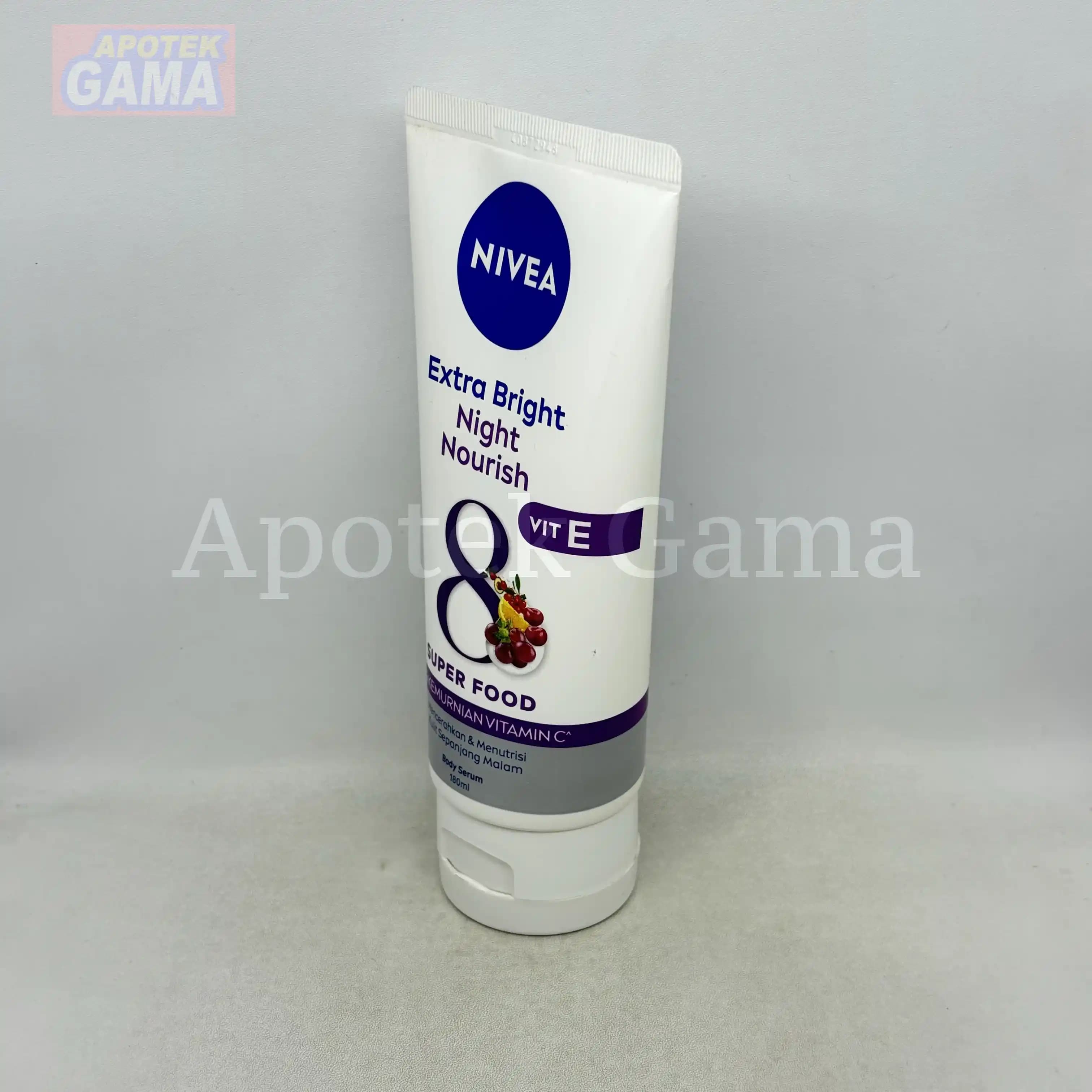 NIVEA EXTRA WHITE BODY SERUM NIGHT NOURISH 180ML 3