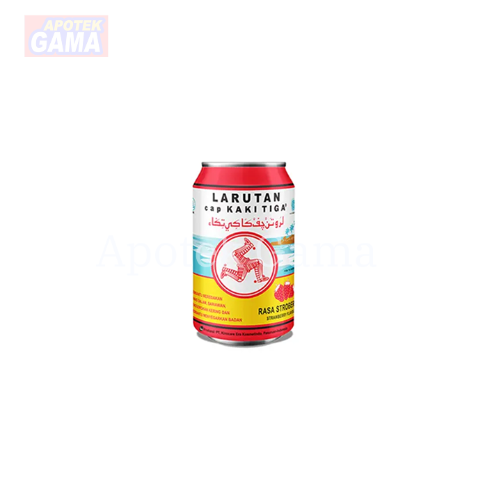 LARUTAN CAP KAKI TIGA RASA STRAWBERRY 320ML