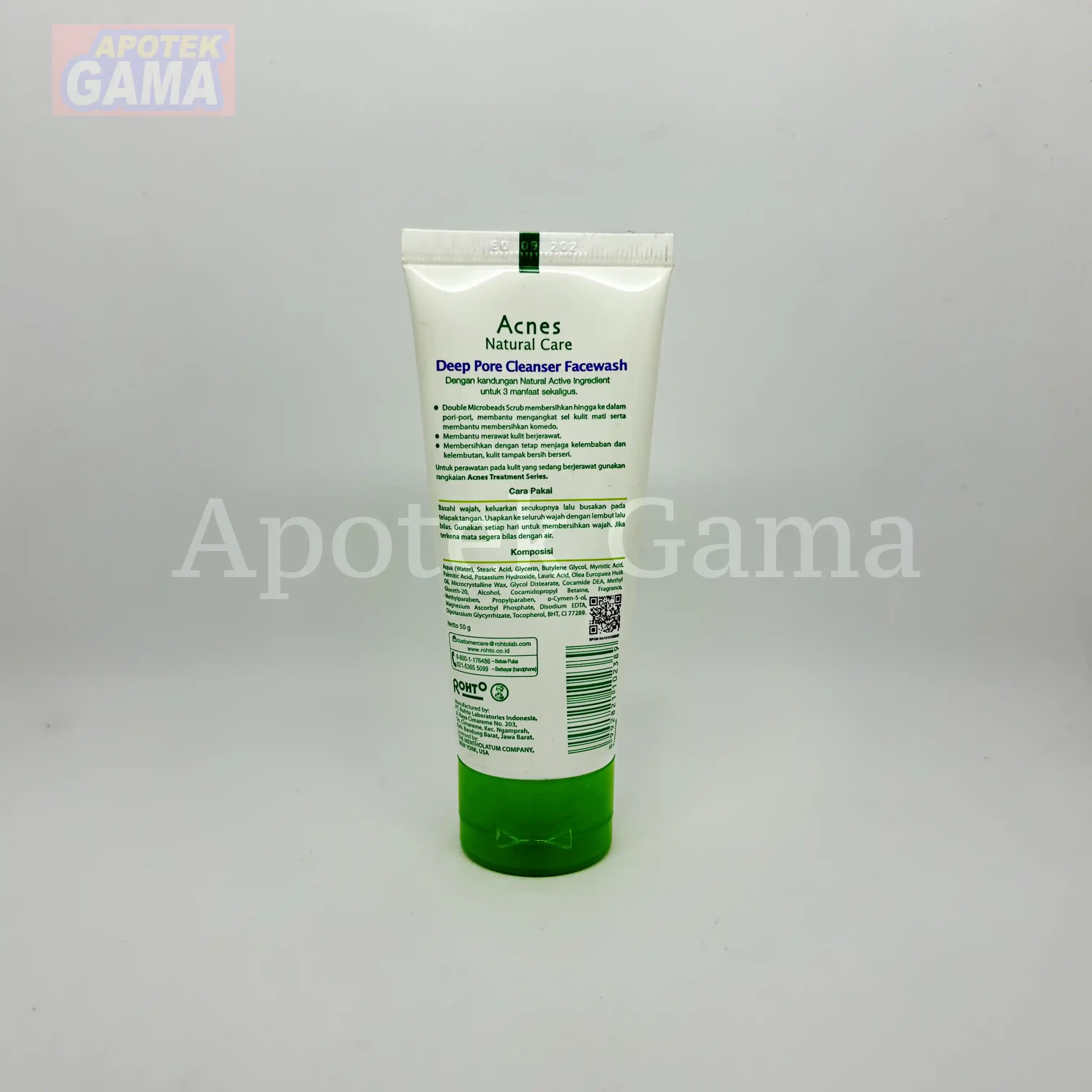 ACNES DEEP PORE CLEANSER FACEWASH 50GR 5