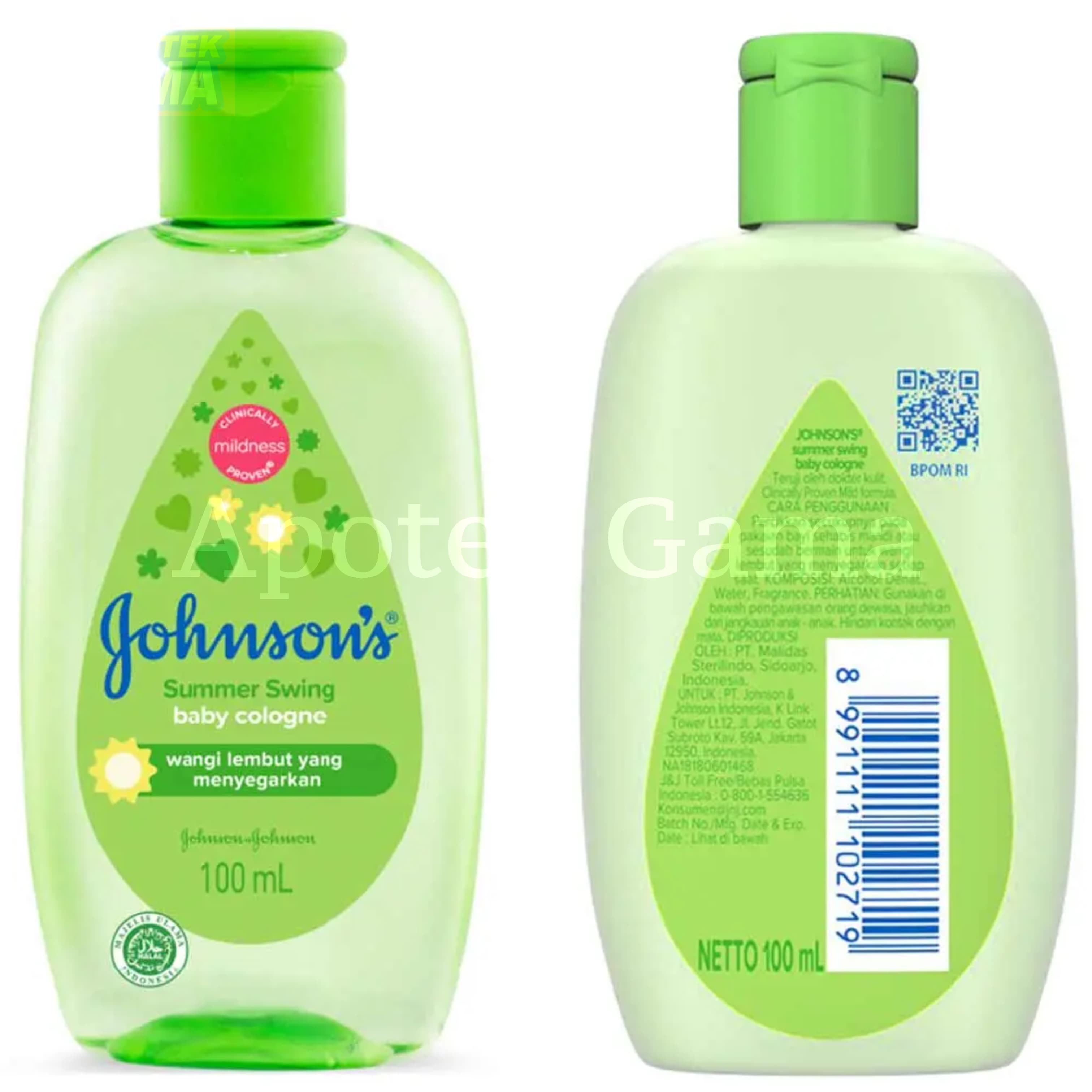 JOHNSONS BABY COLOGNE SUMMER SWING 100 ML