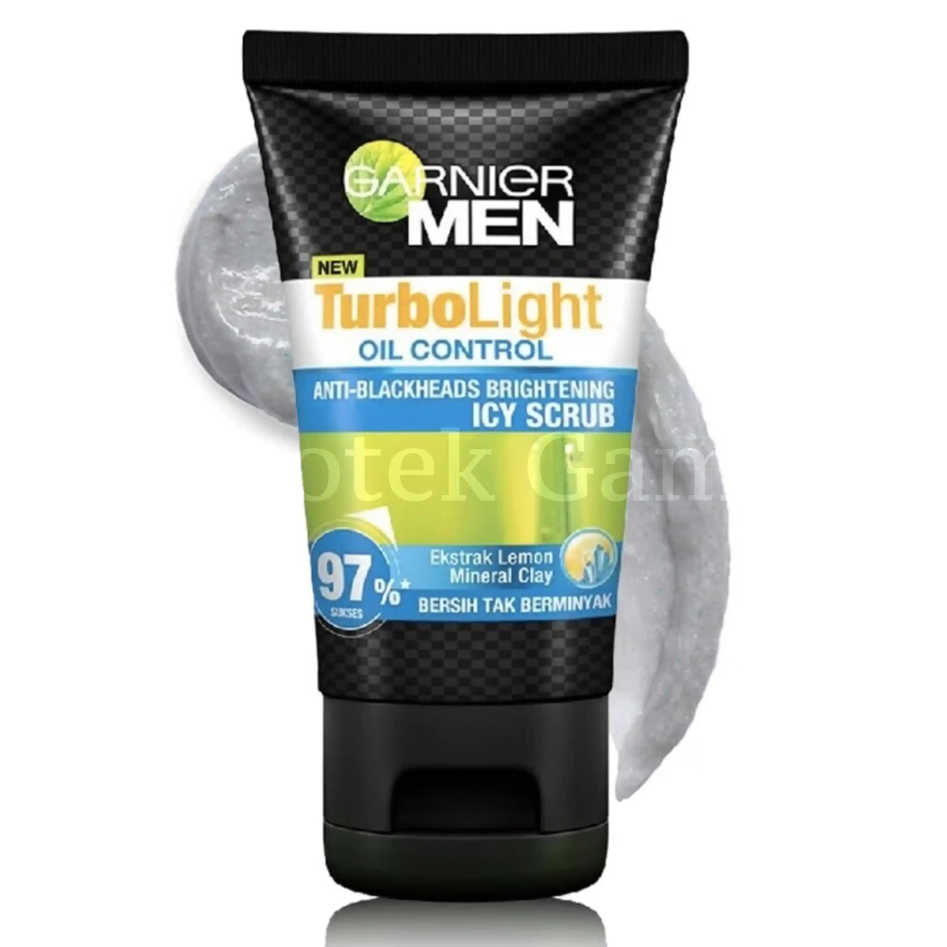GARNIER MEN TURBO LIGHT OIL CONTROL ICY SCRUB 100 ml