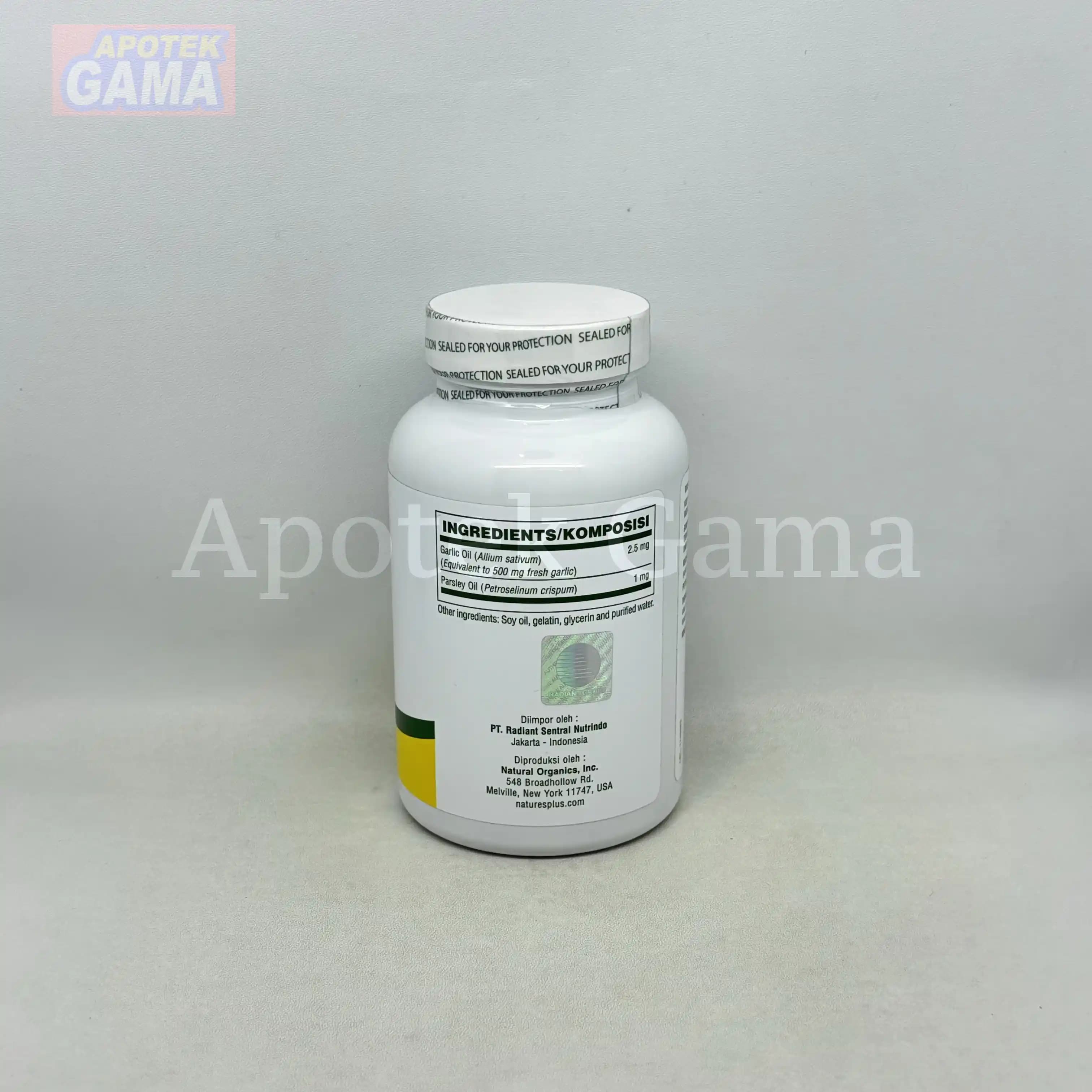 NATURES PLUS GARLIC & PARSLEYOIL 180S 3
