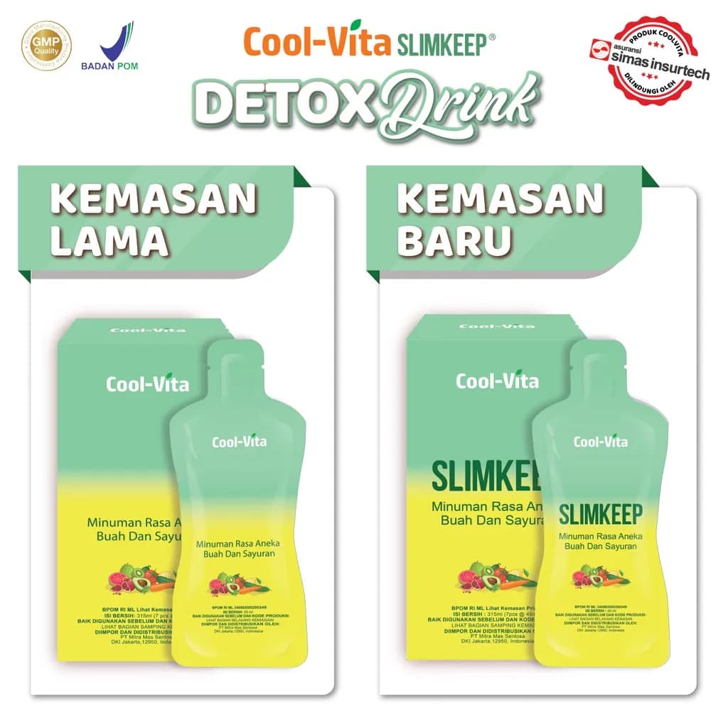 COOLVITA SLIM KEEP RASA ANEKA BUAH DAN SAYURAN 315ML 3