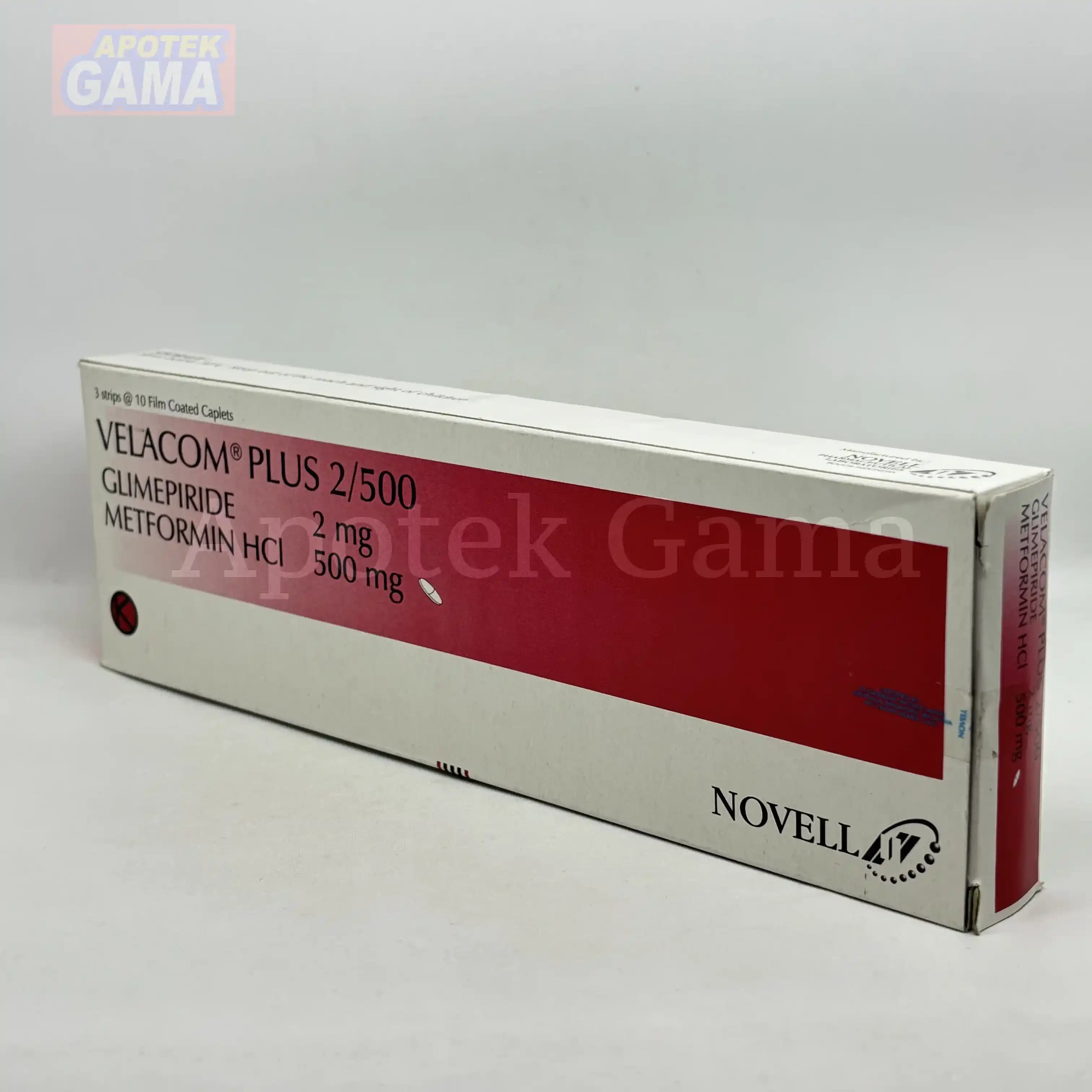 VELACOM PLUS 2/500 MG TAB