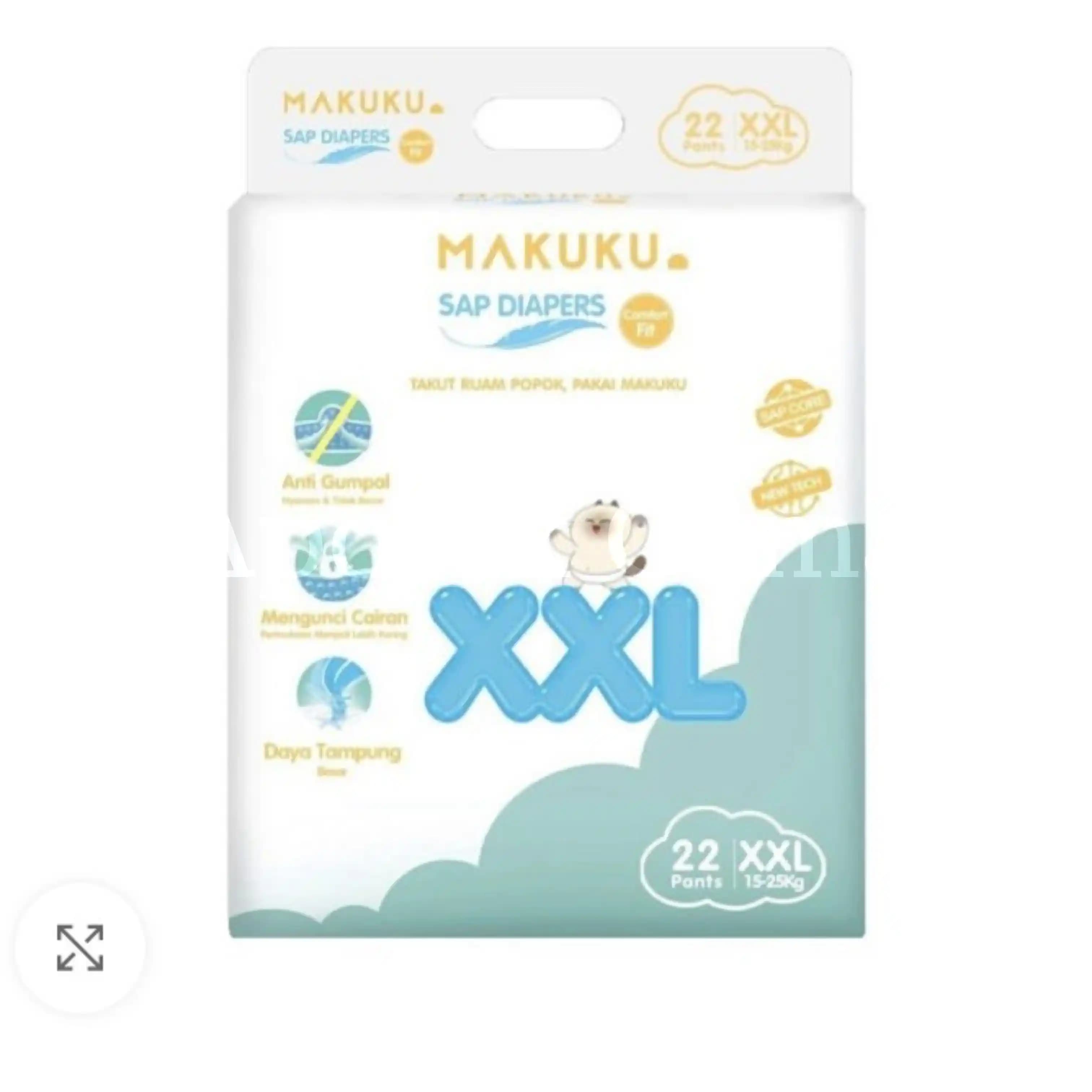 MAKUKU DIAPERS COMFORT FIT XXL 22 2