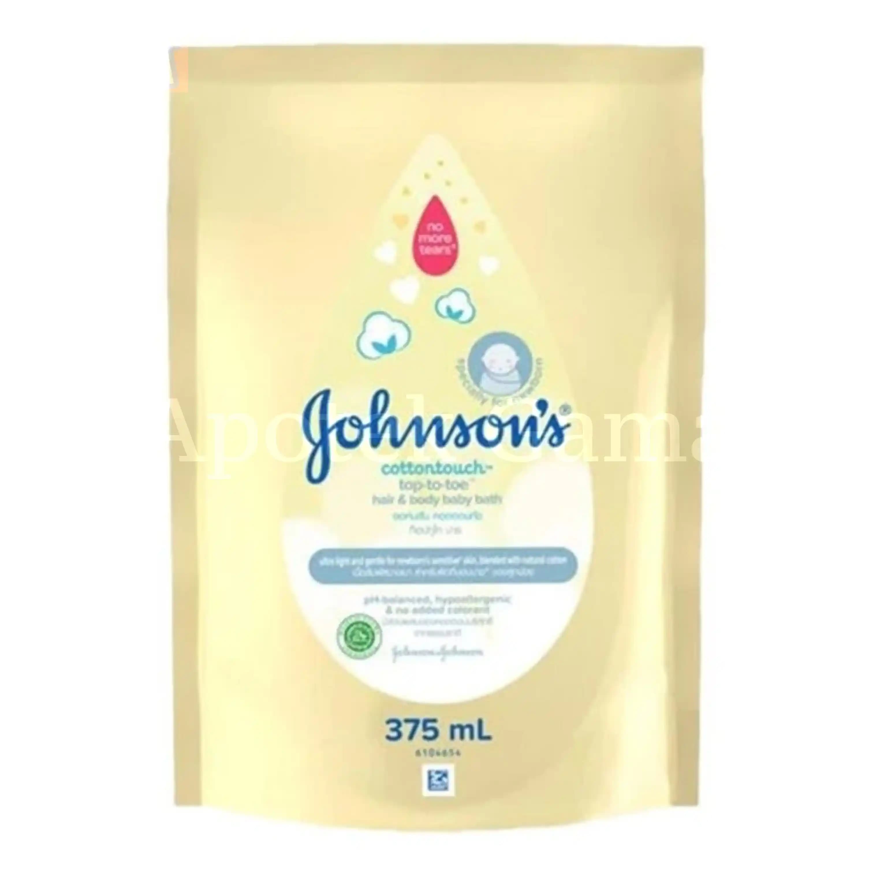 JOHNSONS COTTONTOUCH TOP TO TOE BABY BATH 375 ML 2