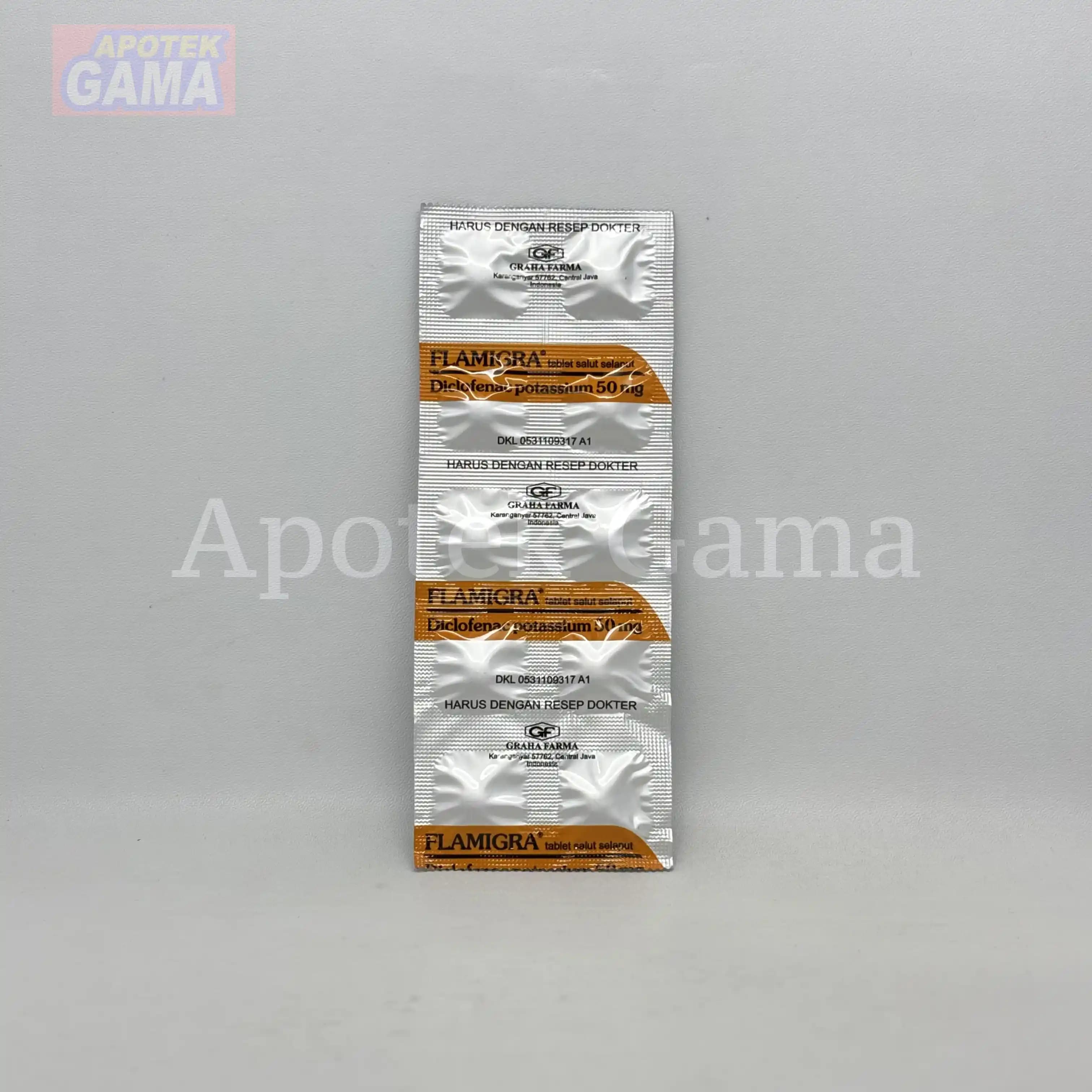 FLAMIGRA TAB 50MG 5