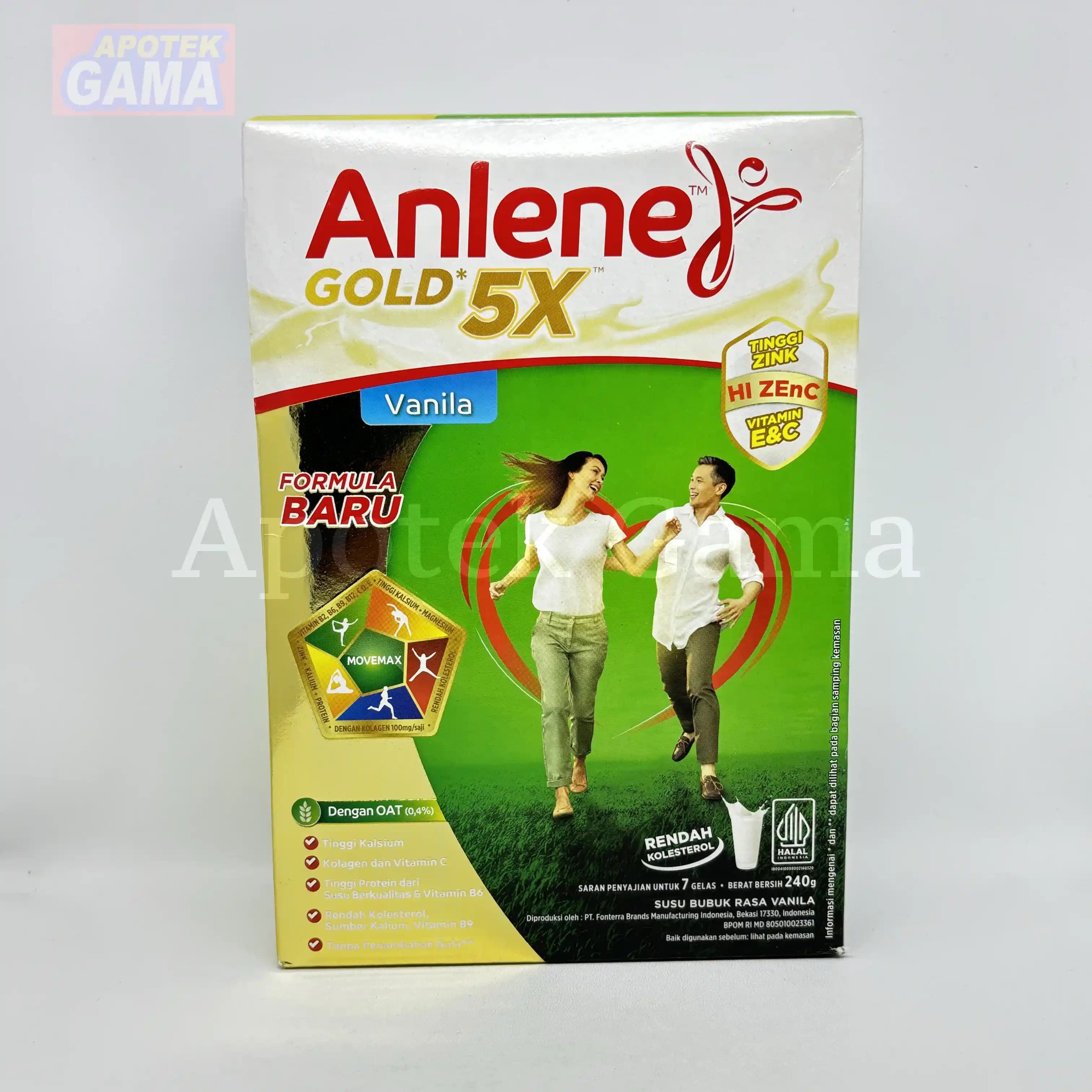 ANLENE GOLD VANILA 240G 2