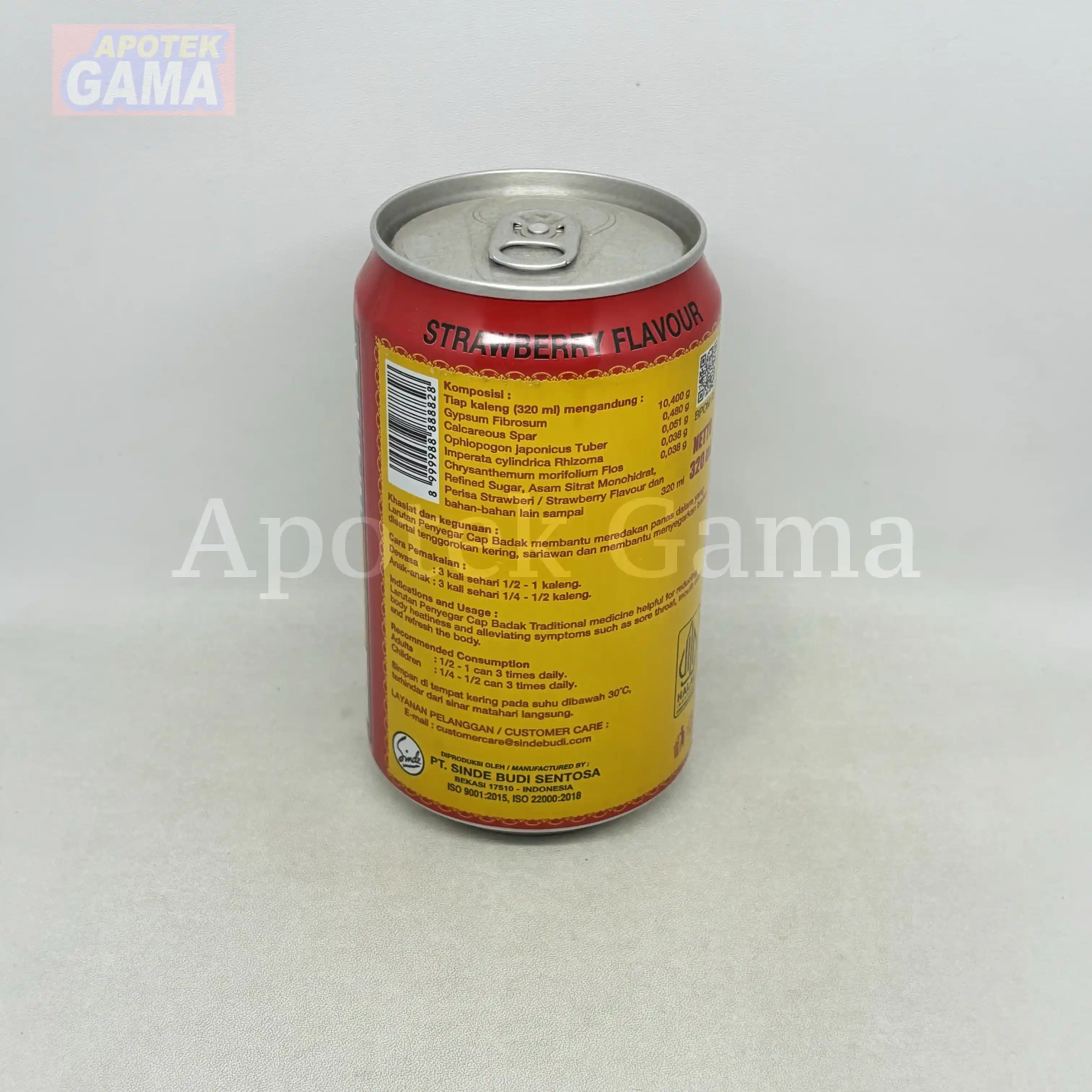 LARUTAN CAP BADAK RASA STRAWBERRY 320ML