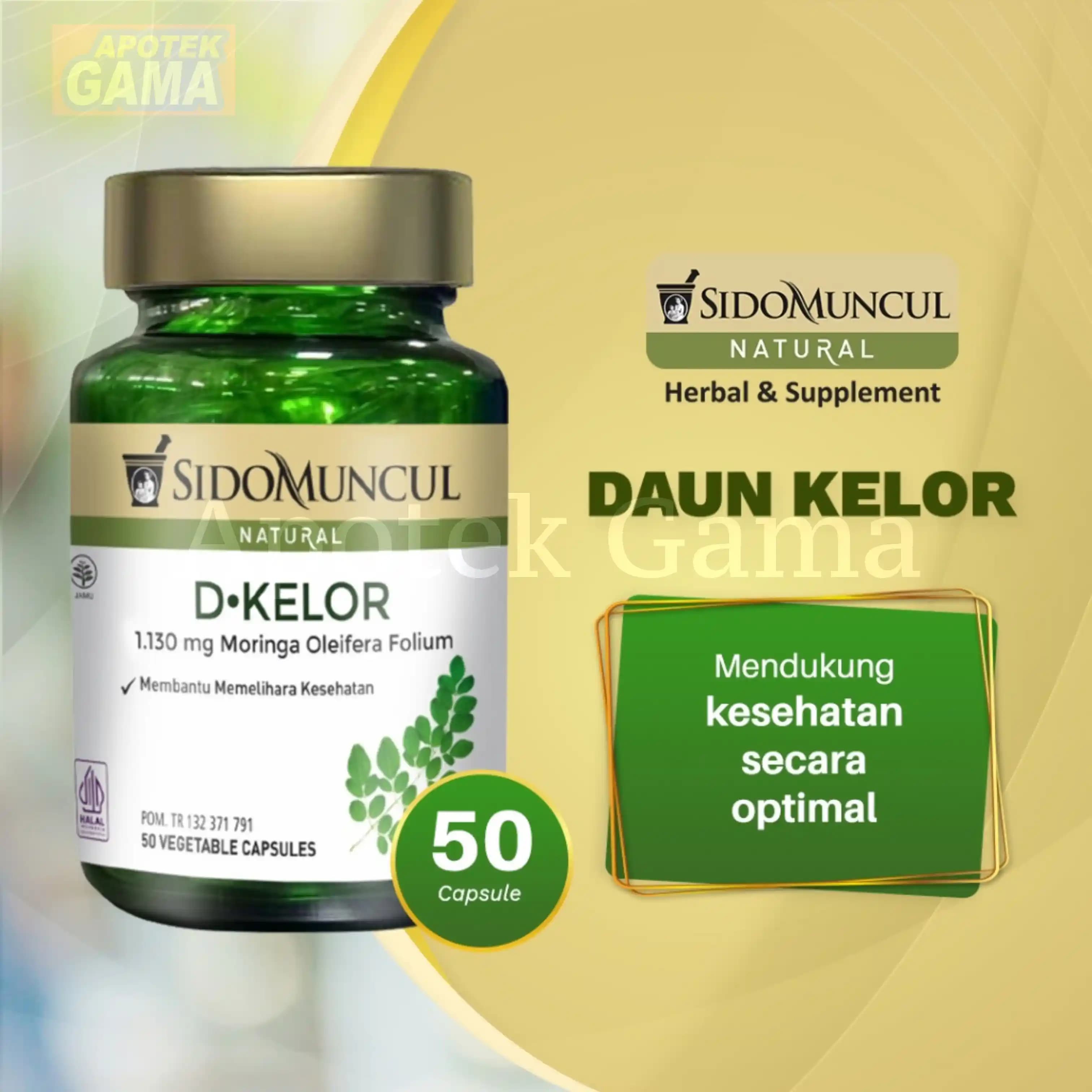 SIDOMUNCUL SARI DAUN KELOR 50 CAPS