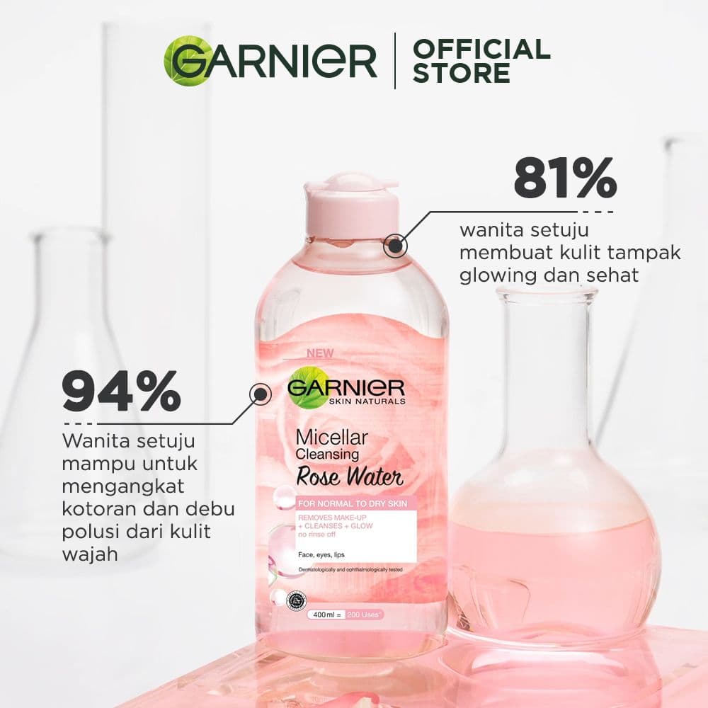 GARNIER MICELLAR ROSE 400ML 3