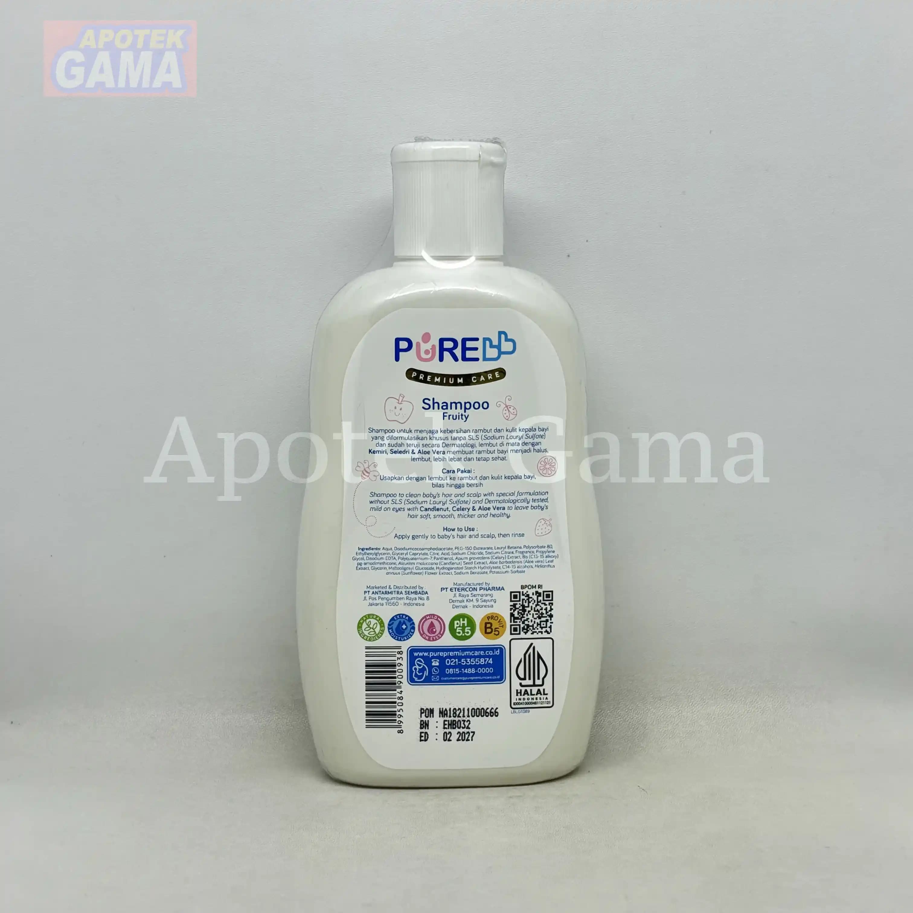 PURE BABY SHAMPOO FRUITY 230ML 3
