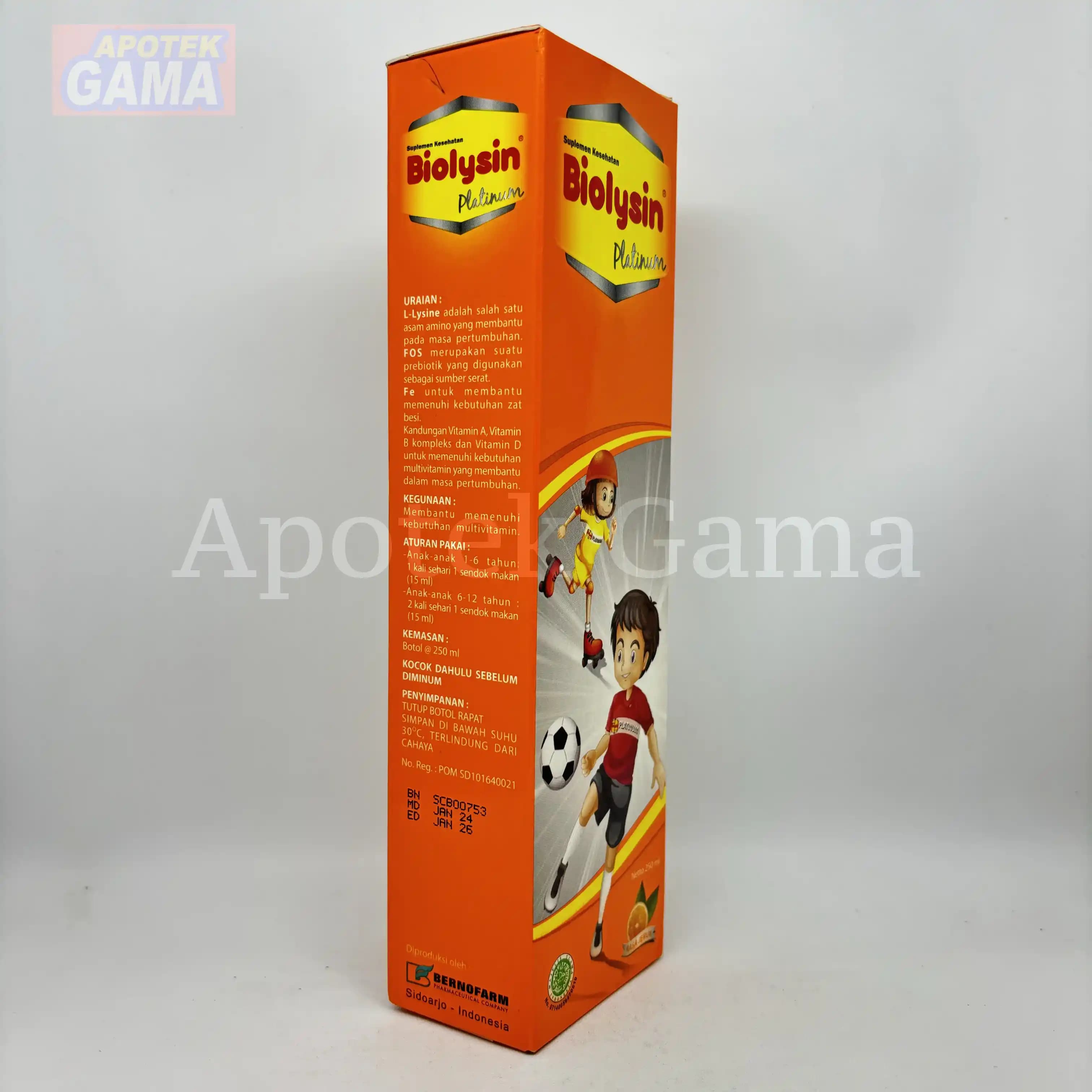 BIOLYSIN PLATINUM JERUK 250 ML 2