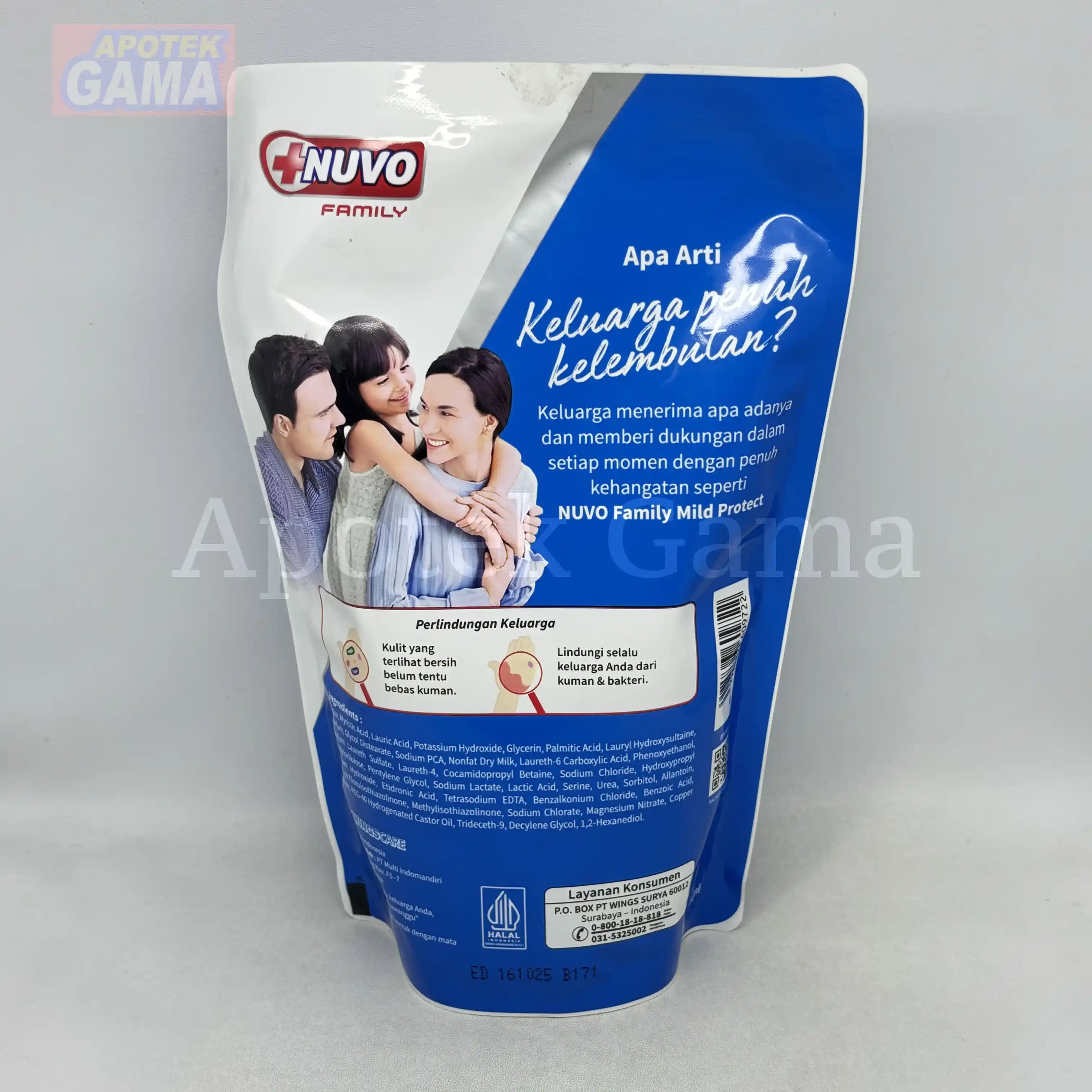 NUVO FAMILY LIQUID SOAP BIRU REFIL 450ML 5