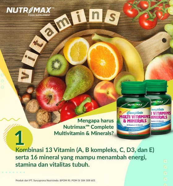 NUTRIMAX COMPLETE MULTIVITAMINS & MINERALS 60S 5