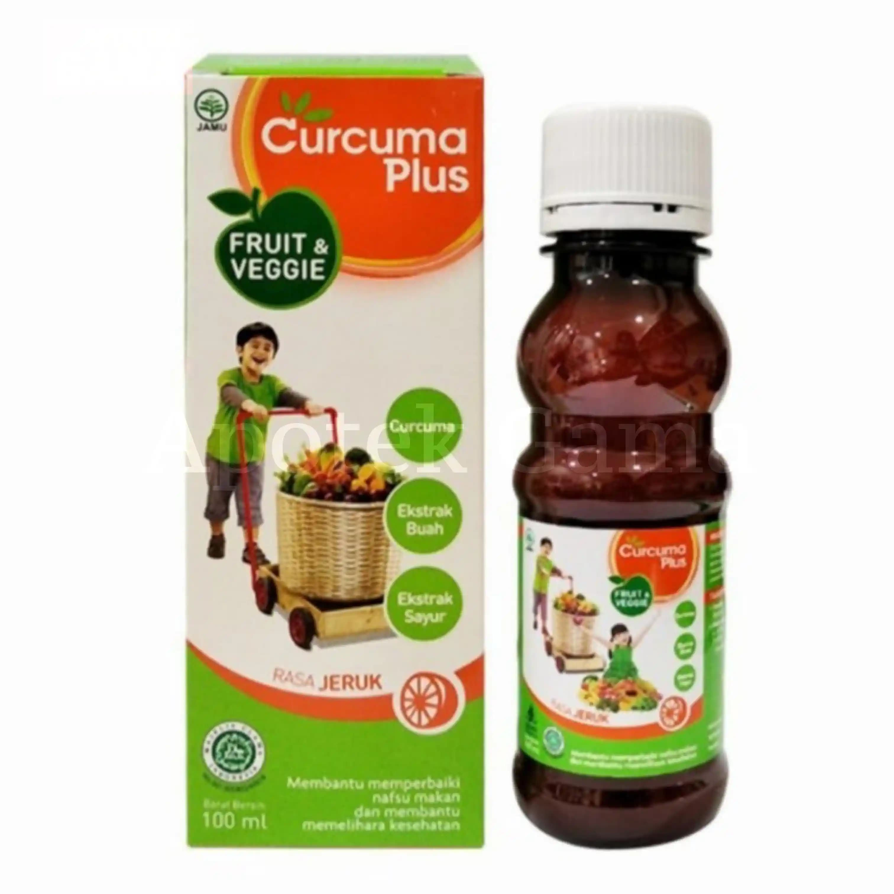 CURCUMA PLUS FRUIT & VEGGIE ORANGE / JERUK 100 ML